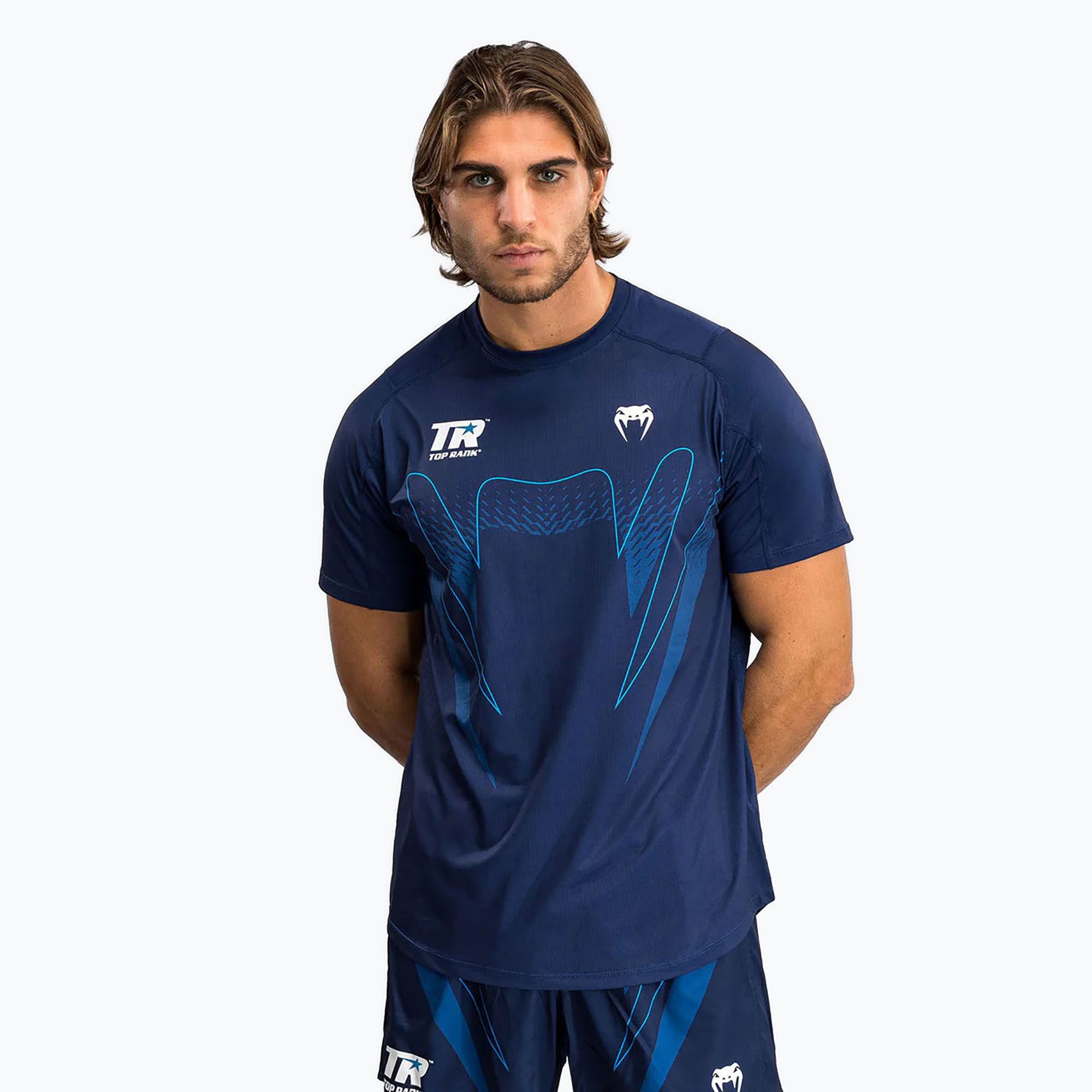 Koszulka treningowa męska Venum X Top Rank Original Men'S Dry Tech Shirt navy blue 