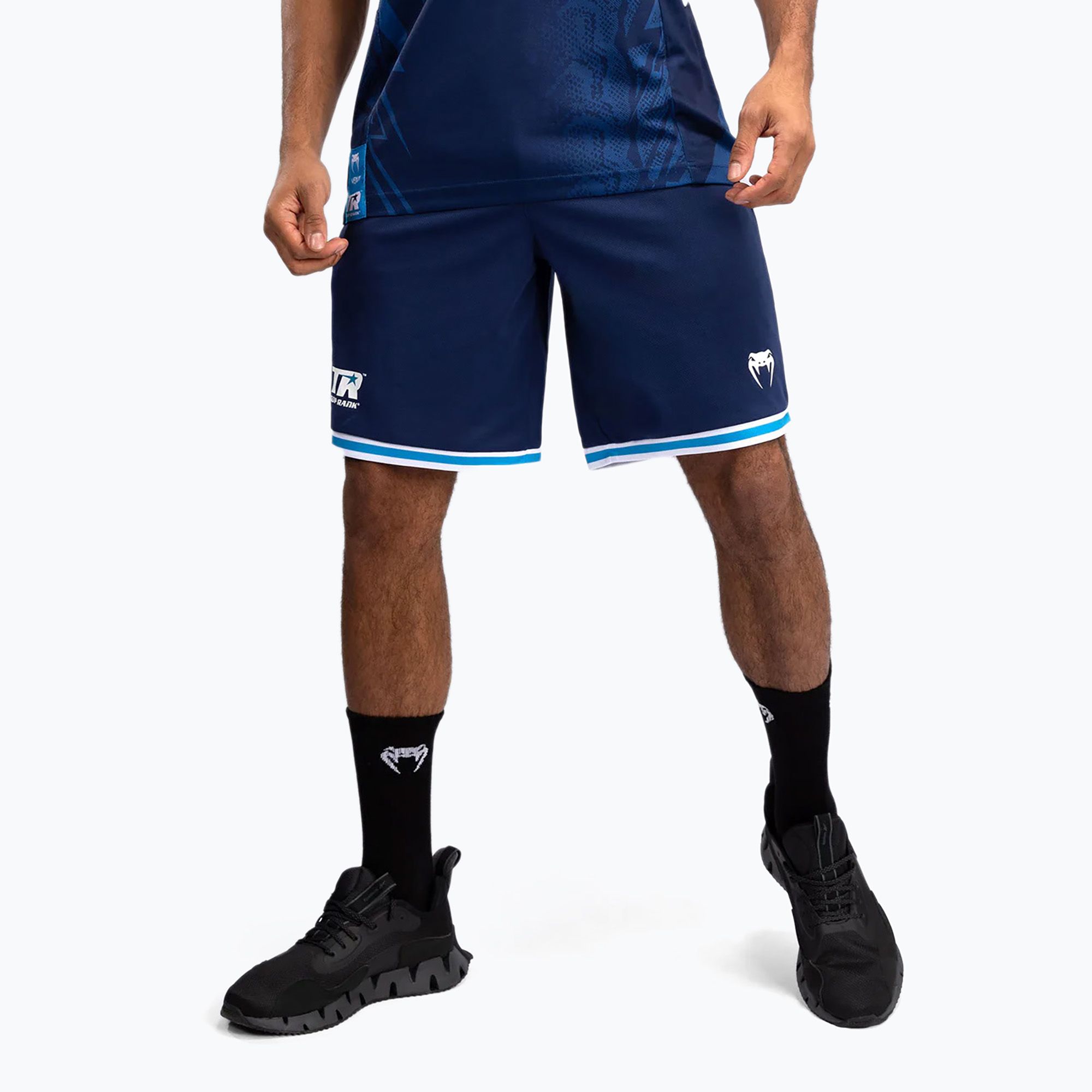 Spodenki koszykarskie męskie Venum X Top Rank Original Men'S Basketball Shorts navy blue 