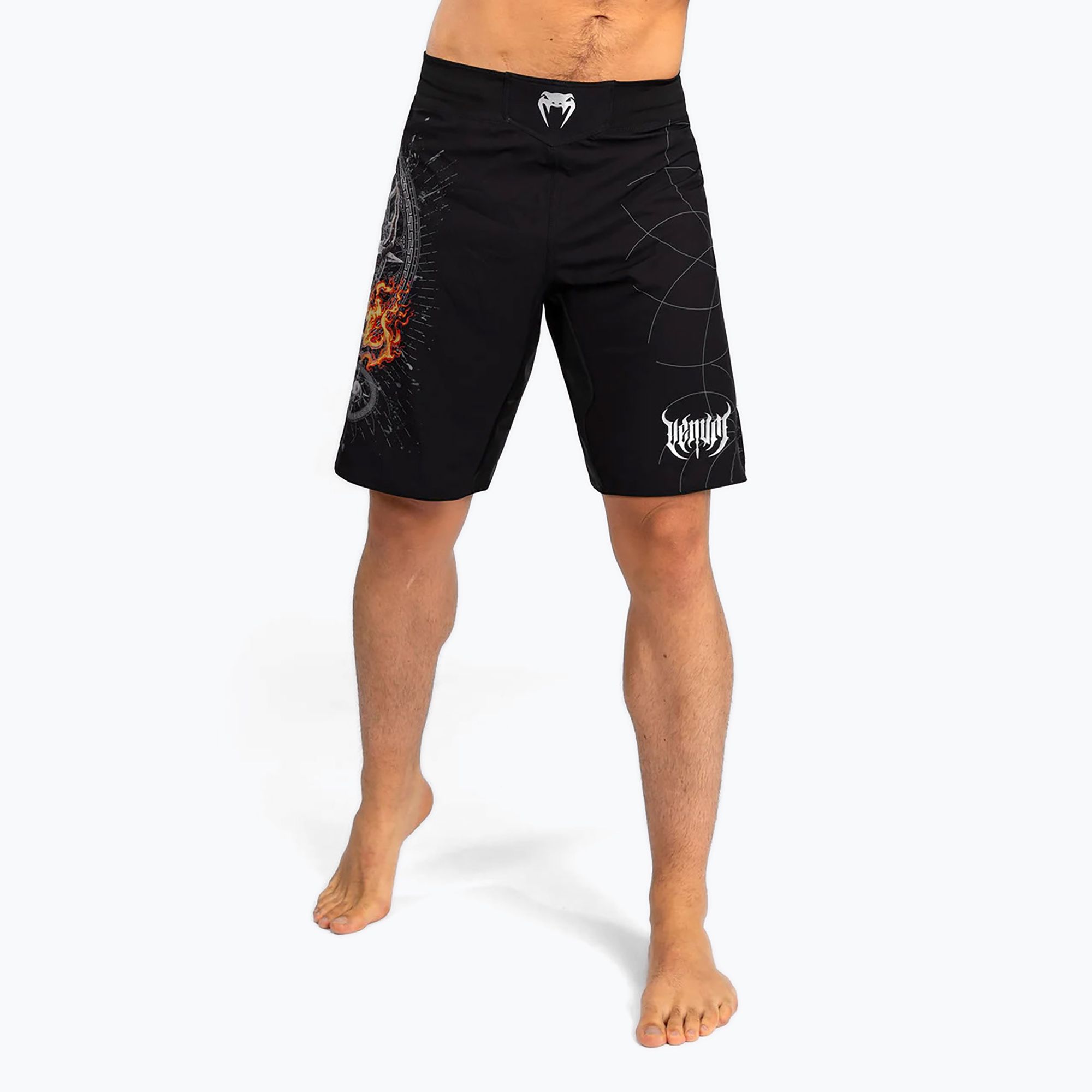 Spodenki treningowe męskie Venum Gladiator 5.0 Men’S Fight Shorts black/silver 