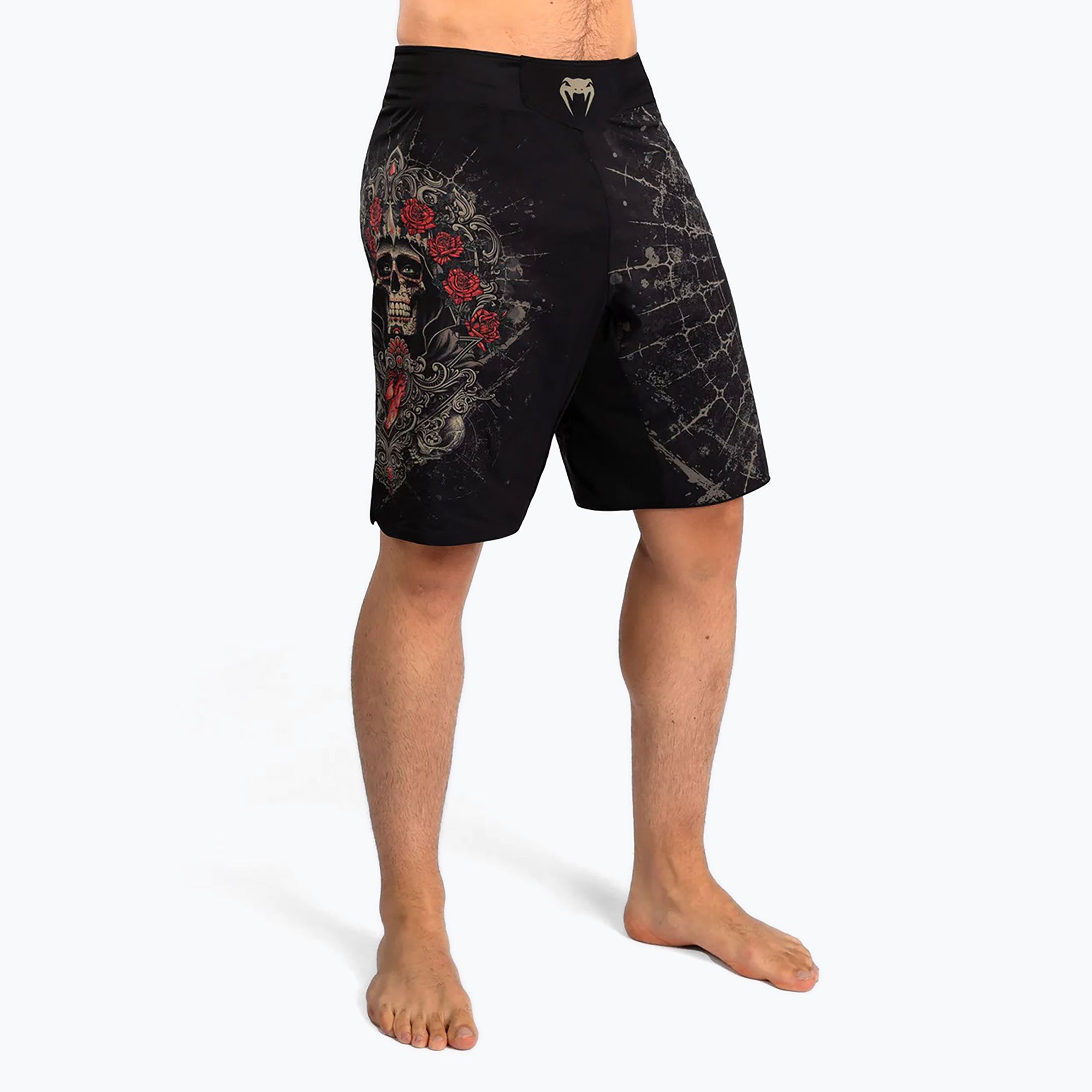 Spodenki treningowe męskie Venum Santa Muerte 5.0 Men’S Fight Shorts deep black/gold 