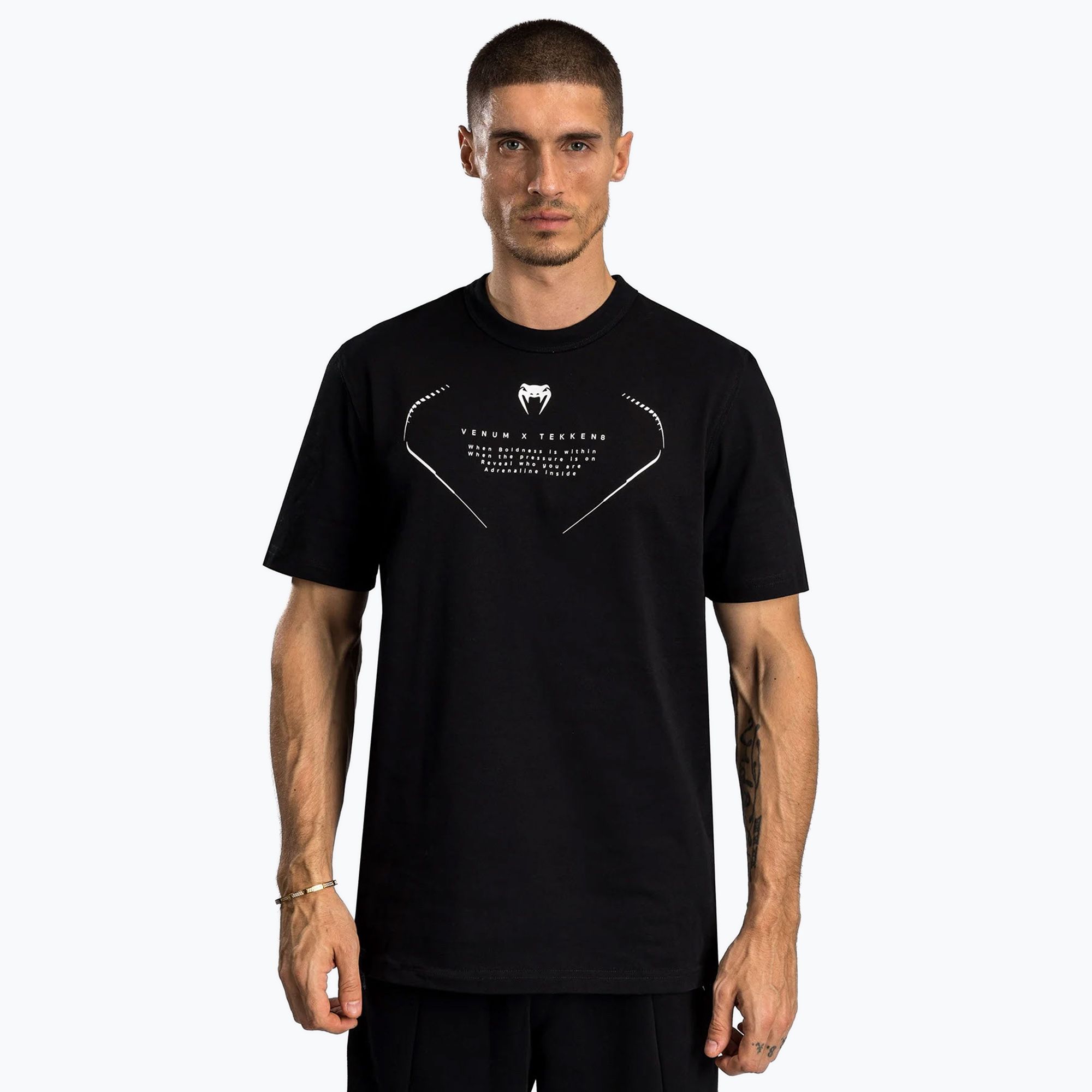 Koszulka męska Venum X Tekken 8 - Jin Kazama T-Shirt black/black/white 