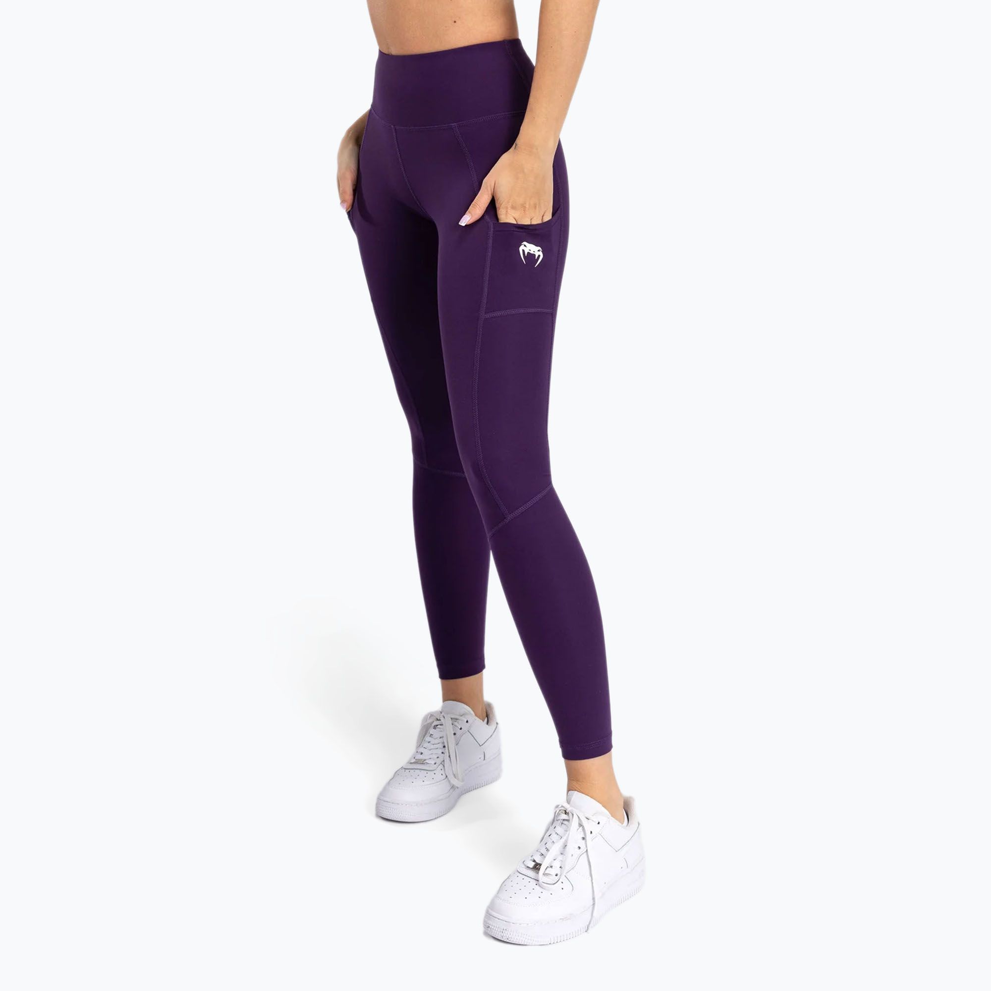 Legginsy treningowe damskie Venum Essential Performance deep purple 