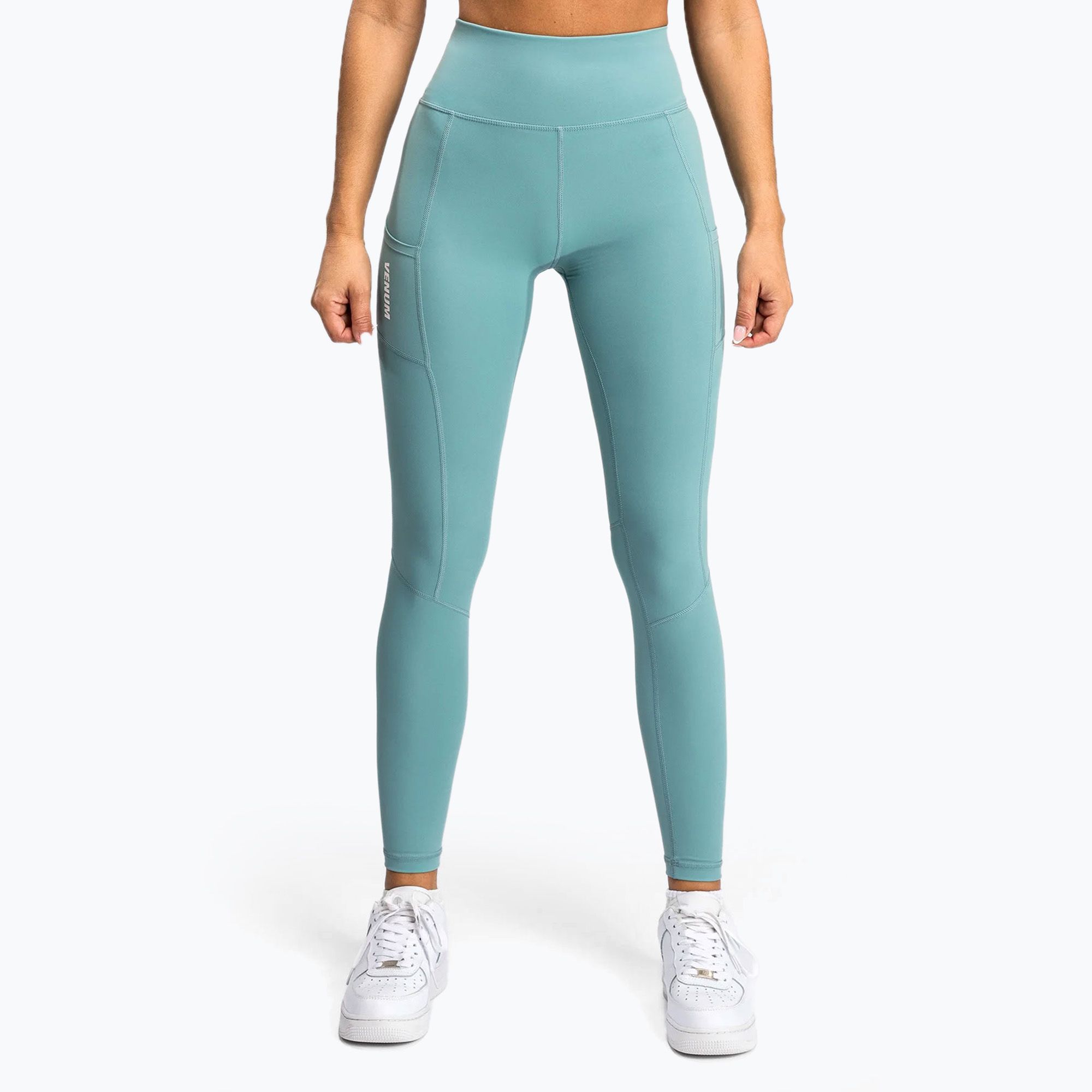 Legginsy treningowe damskie Venum Essential Performance aqua green 