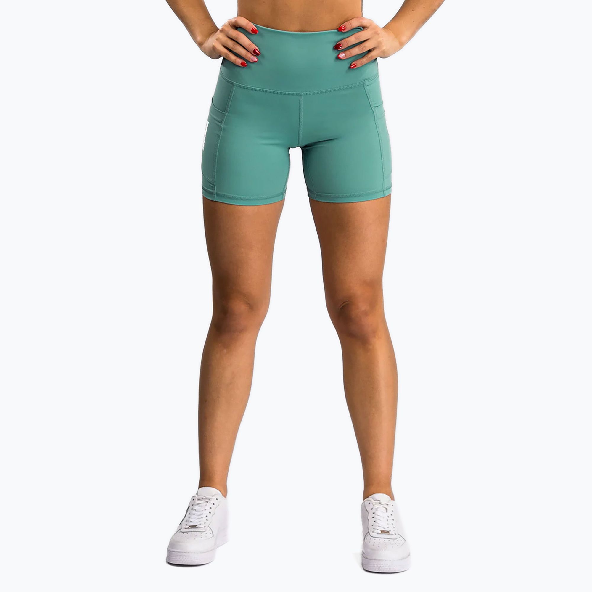 Spodenki treningowe damskie Venum Essential Women'S Bike Shorts aqua green 