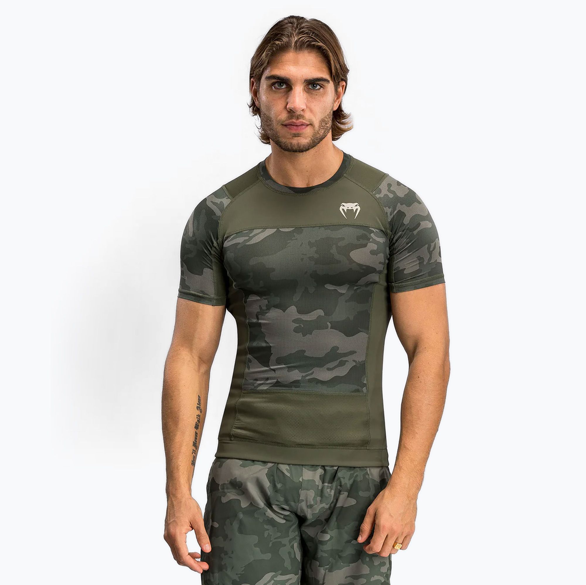 Rashguard męski Venum G-Fit Air Men'S Short Sleeve Rashguard army camo 