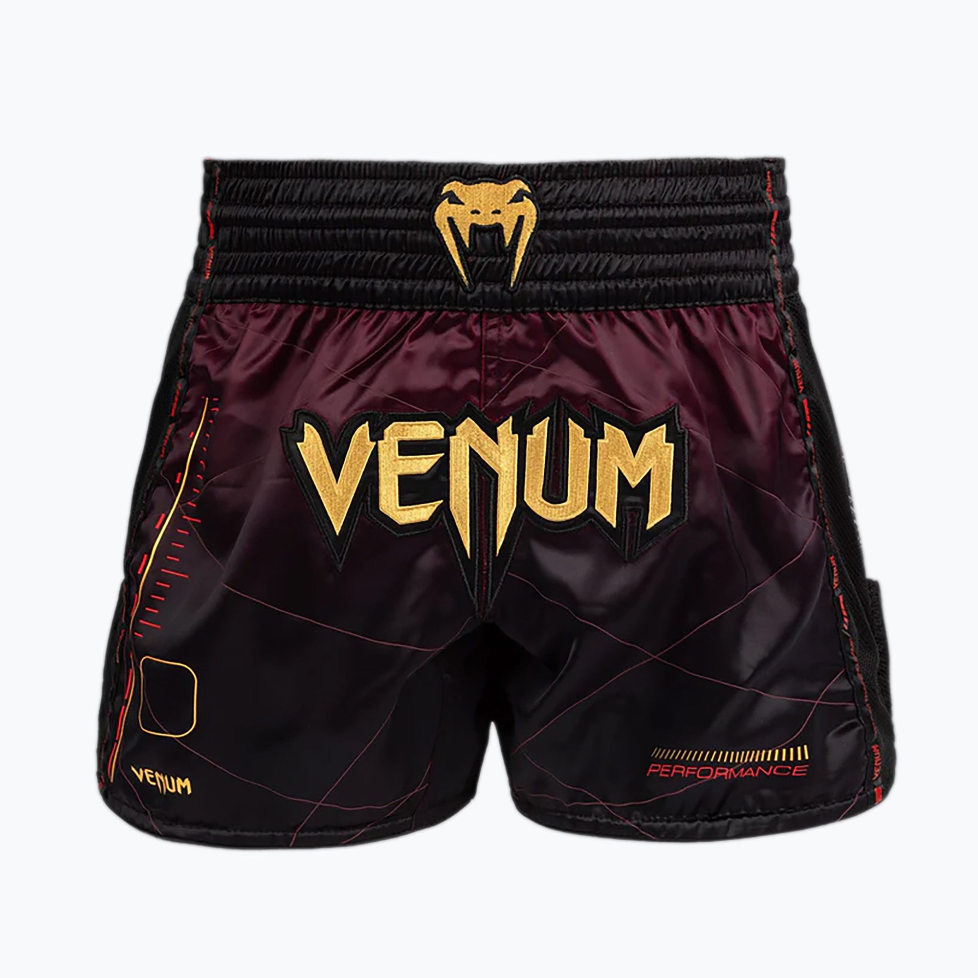 Spodenki treningowe Venum Tactical XT Muay Thai black/burgundy/gold 