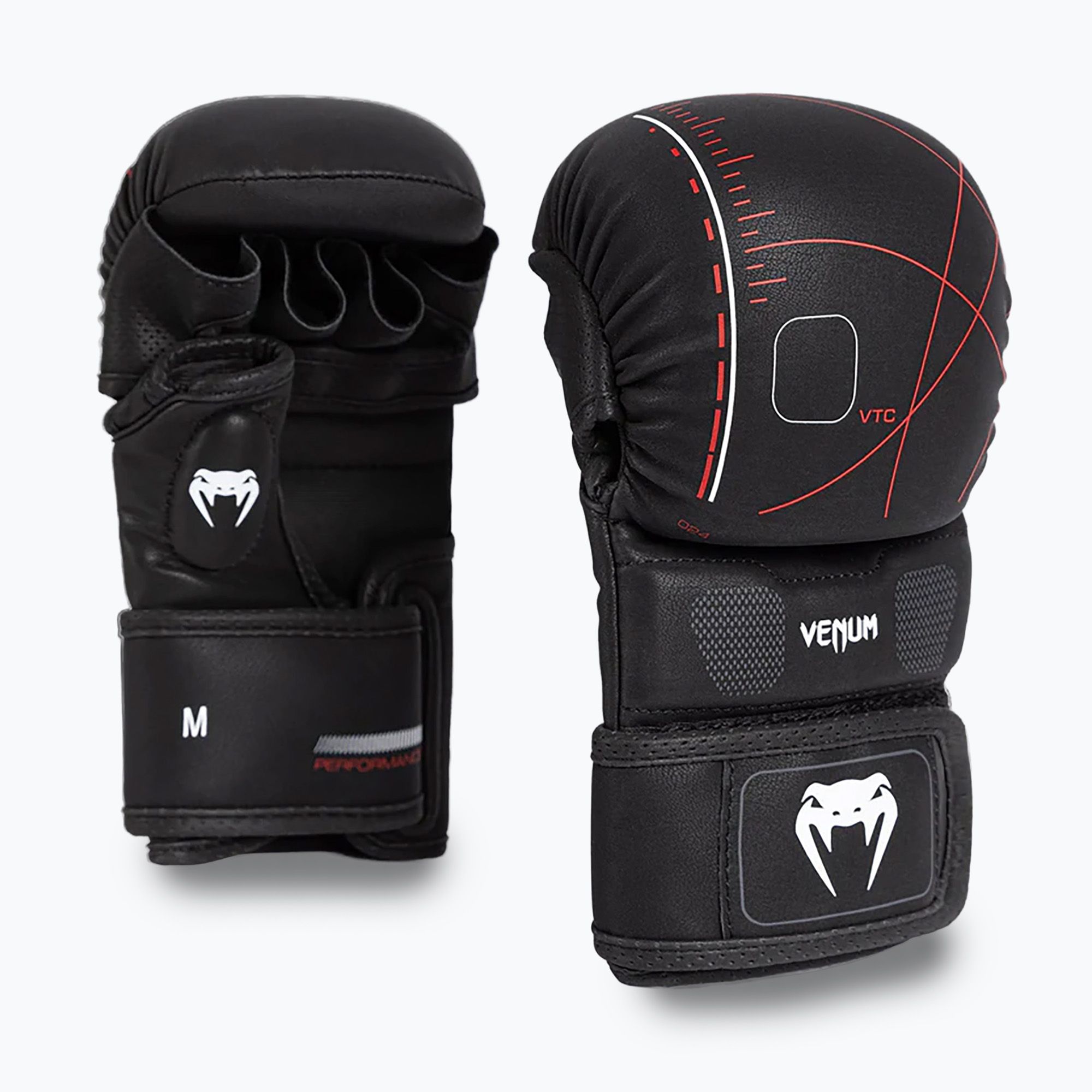Rękawice sparingowe Venum Tactical XT black/fire red 