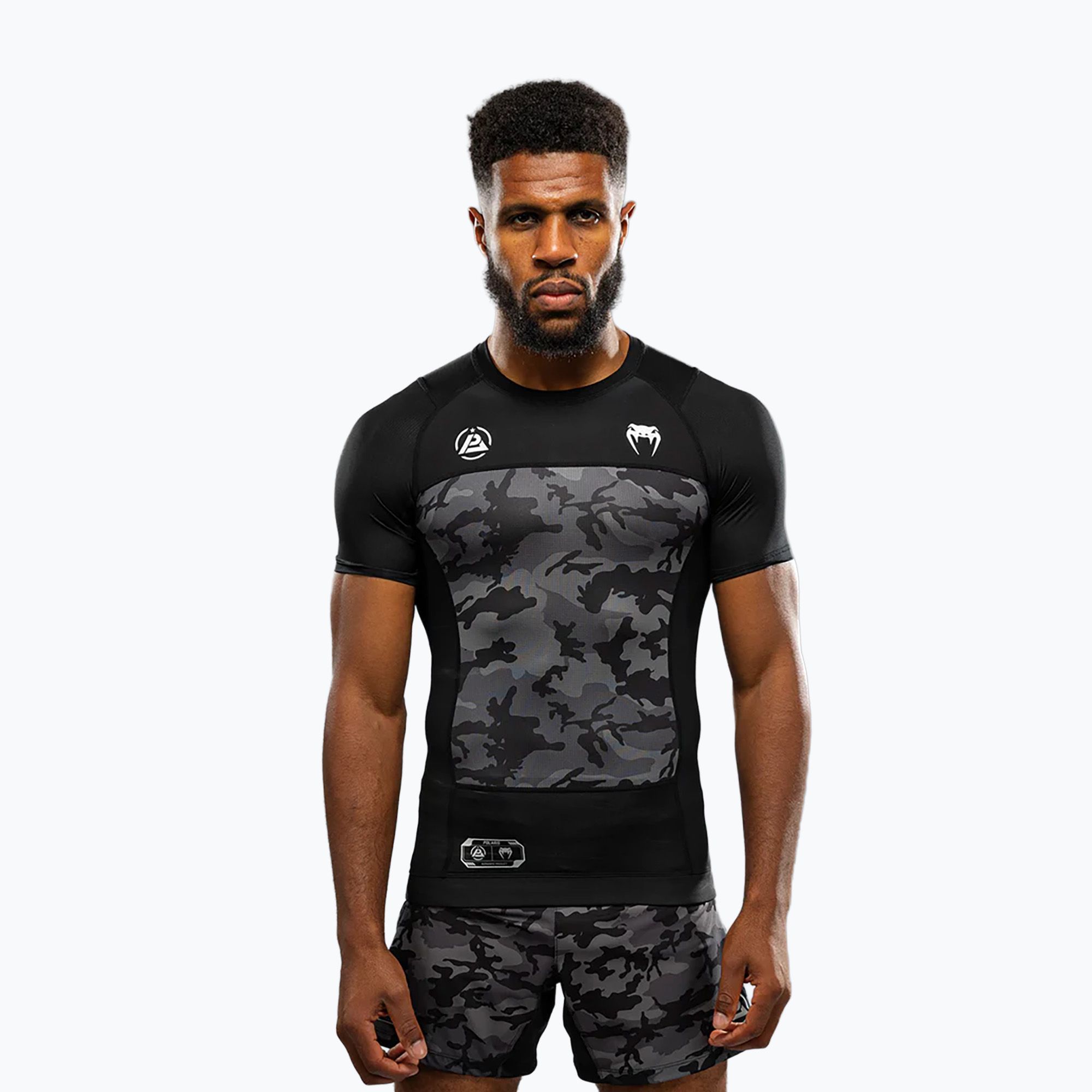 Koszulka treningowa męska Venum X Polaris Rashguards black/storm grey 