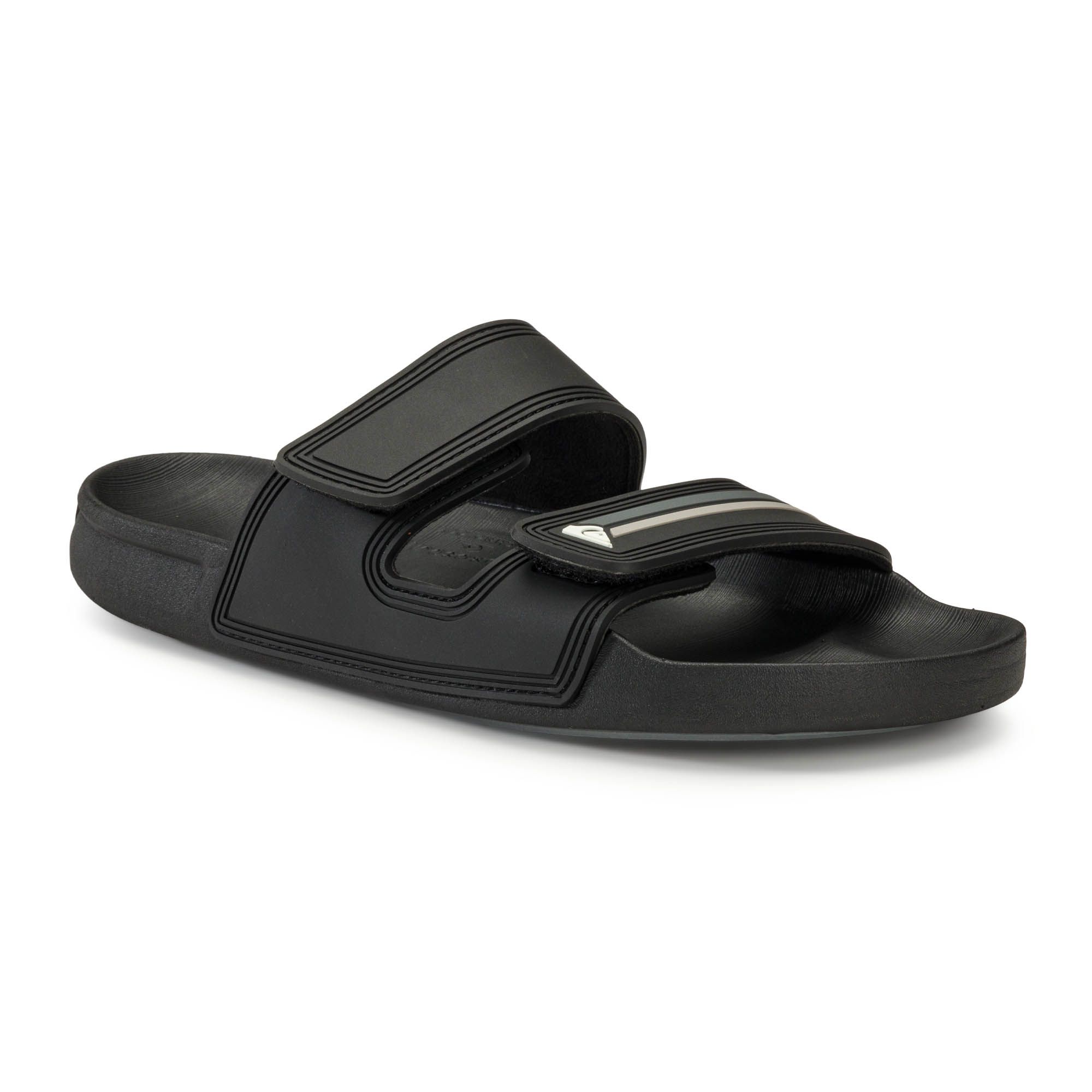 Klapki męskie Quiksilver Rivi Double Adjust black/grey/black 