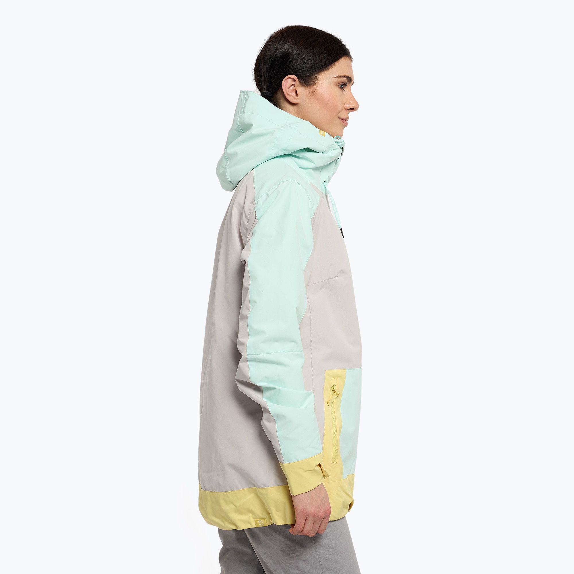 Kurtka snowboardowa damska Roxy Ravine Hoodie kolorowa