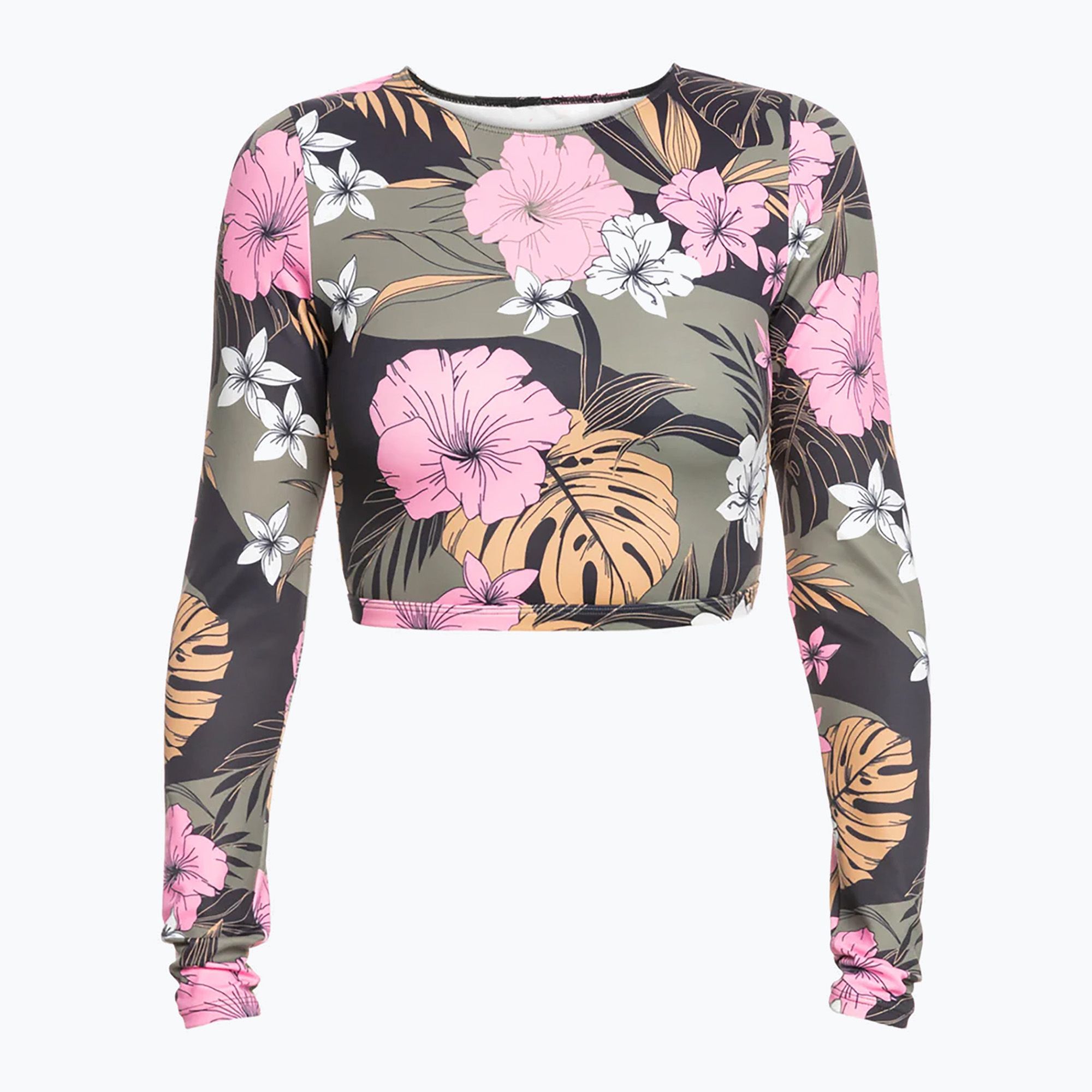 Longsleeve do pływania damski ROXY Pro Nose Ride Crop Lycra anthracite classic pro surf 