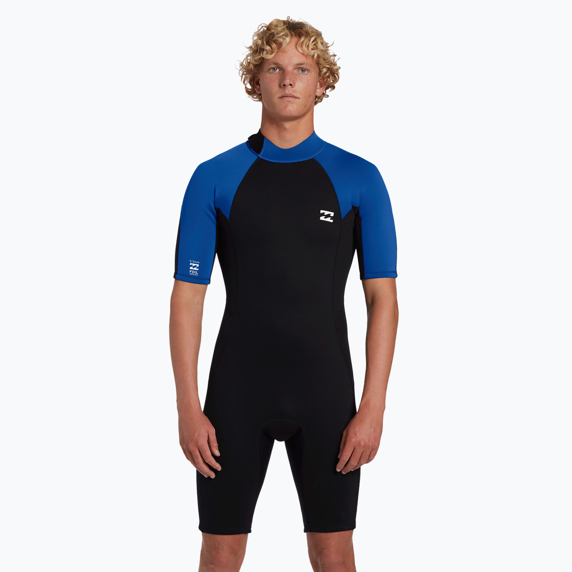 Pianka do pływania męska Billabong 2 mm Foil Back Zip Spring mid blue 