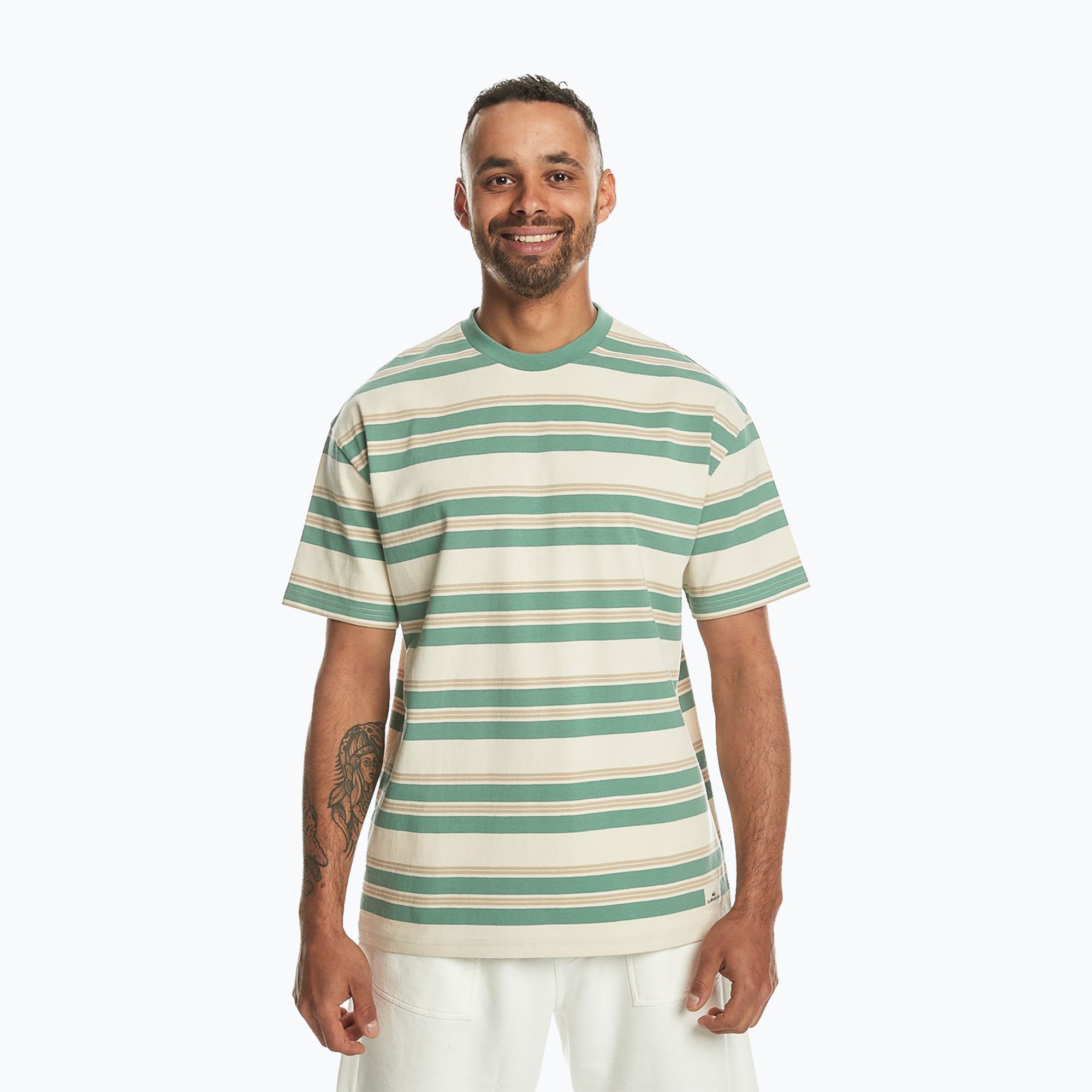 Koszulka męska Quiksilver Eco Yd Stripe frosty eco stripe tee 