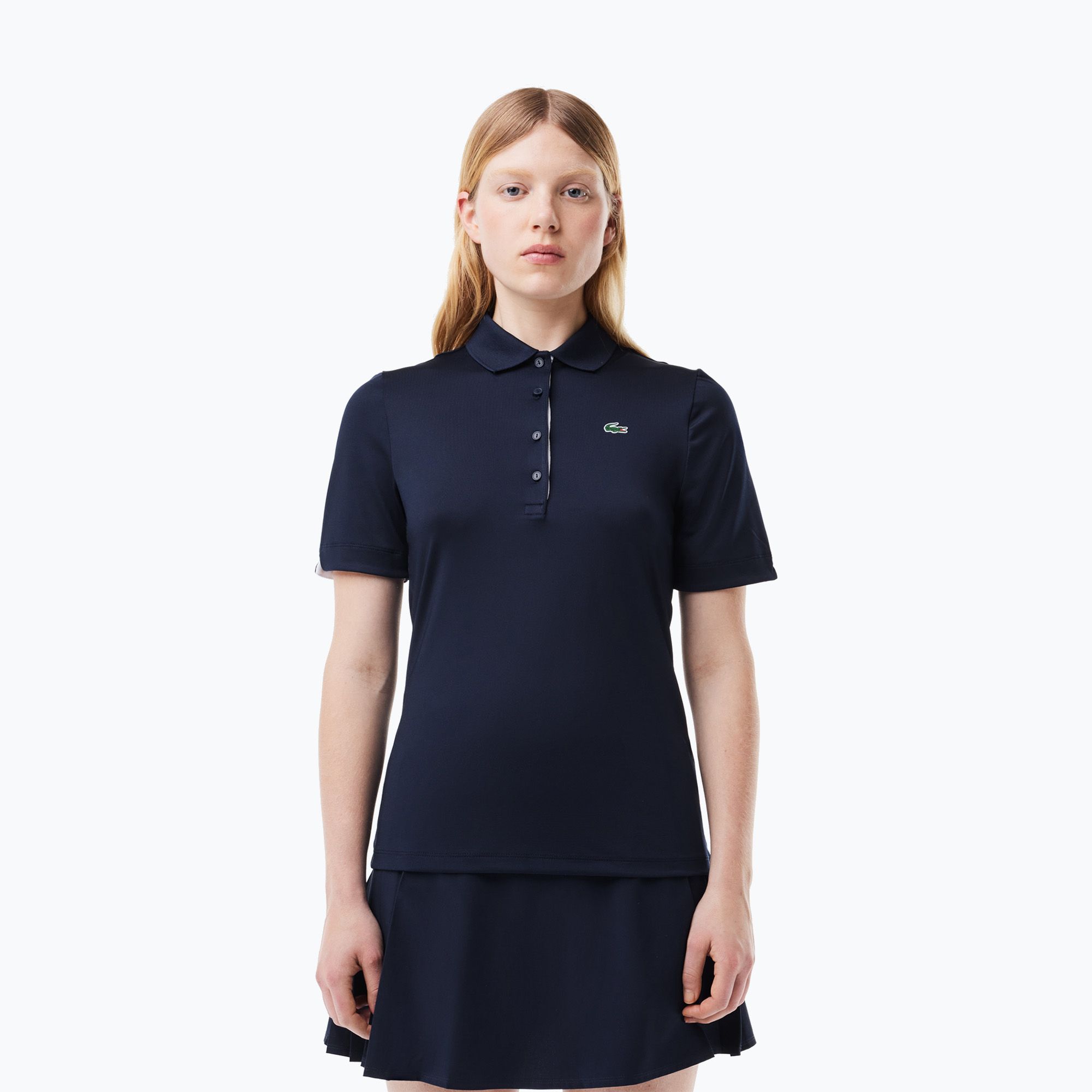 Koszulka polo damska Lacoste PF5179 navy blue/white 