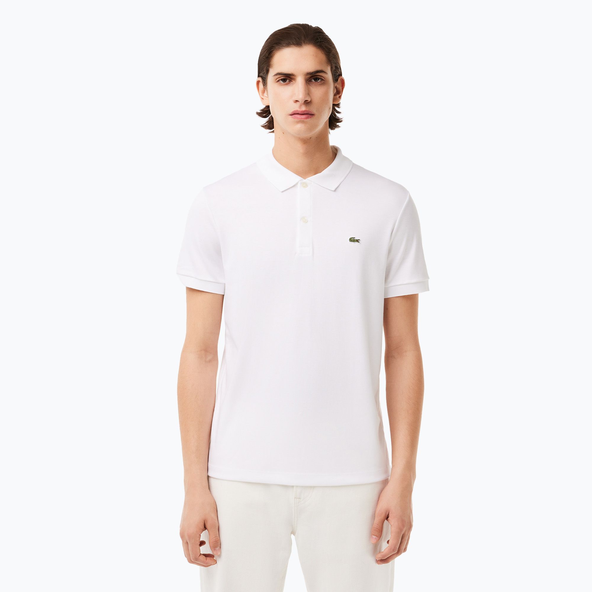 Koszulka polo męska Lacoste DH2050 white 