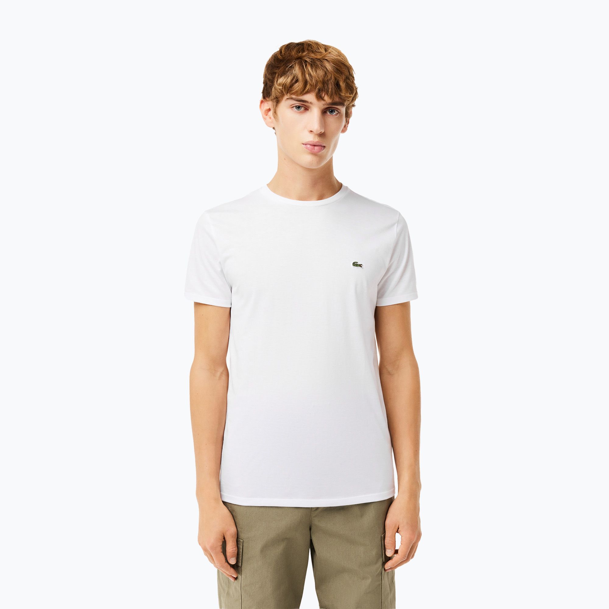Koszulka męska Lacoste TH6709 white 