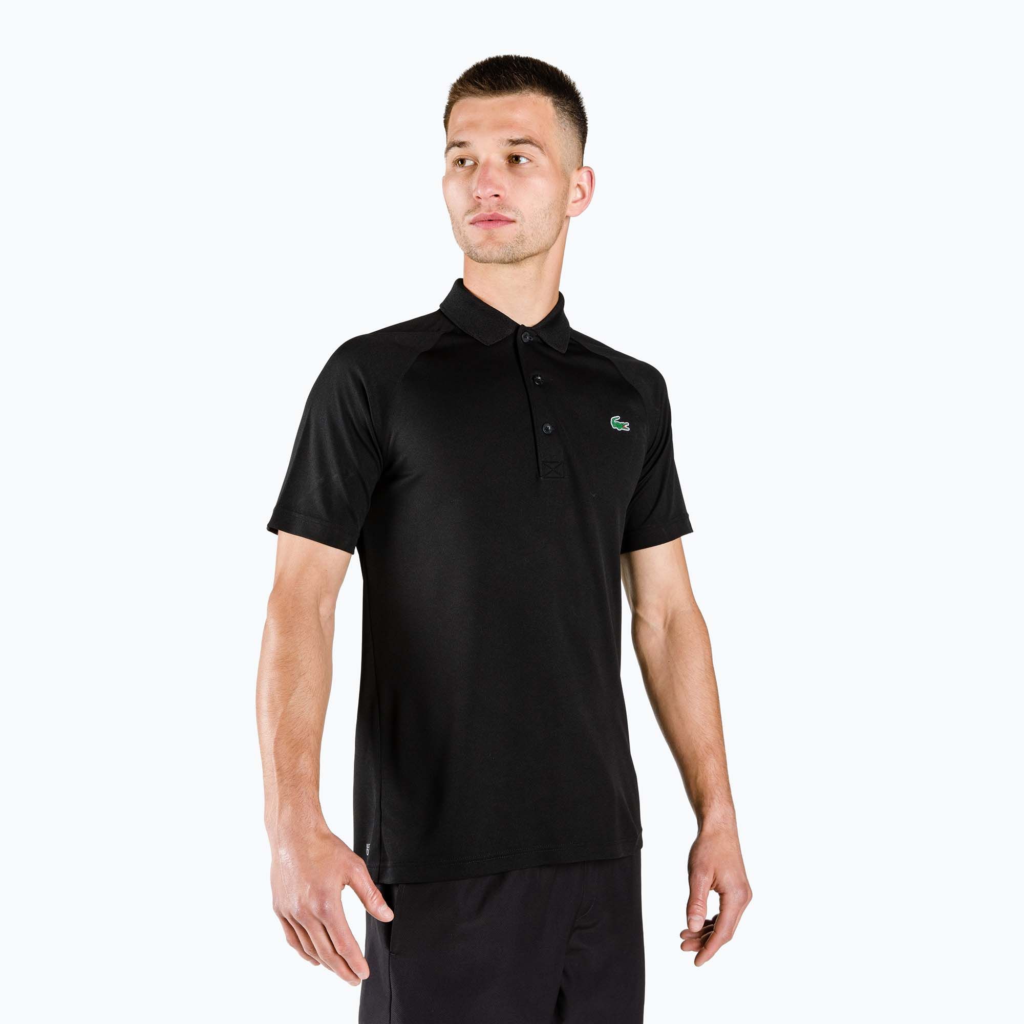 Koszulka polo męska Lacoste DH3201 black 