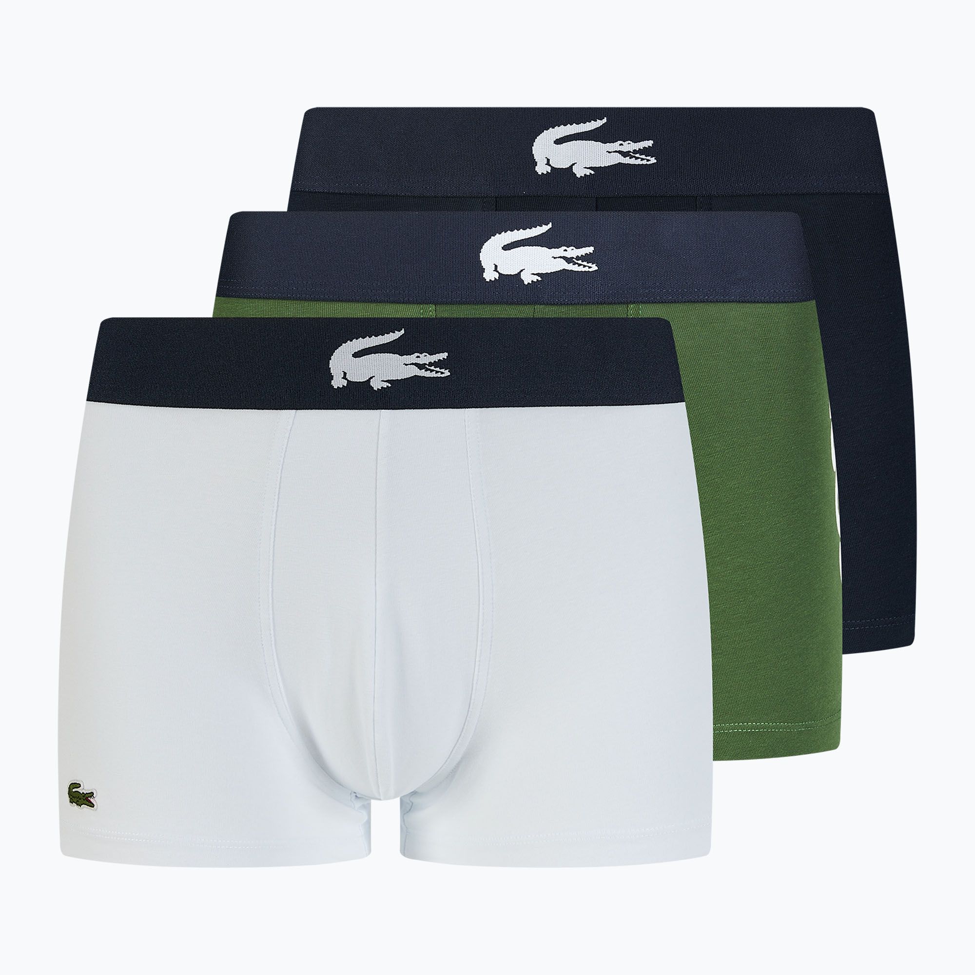 Bokserki Lacoste 5H1803 3 pary thyme/navy blue/white 