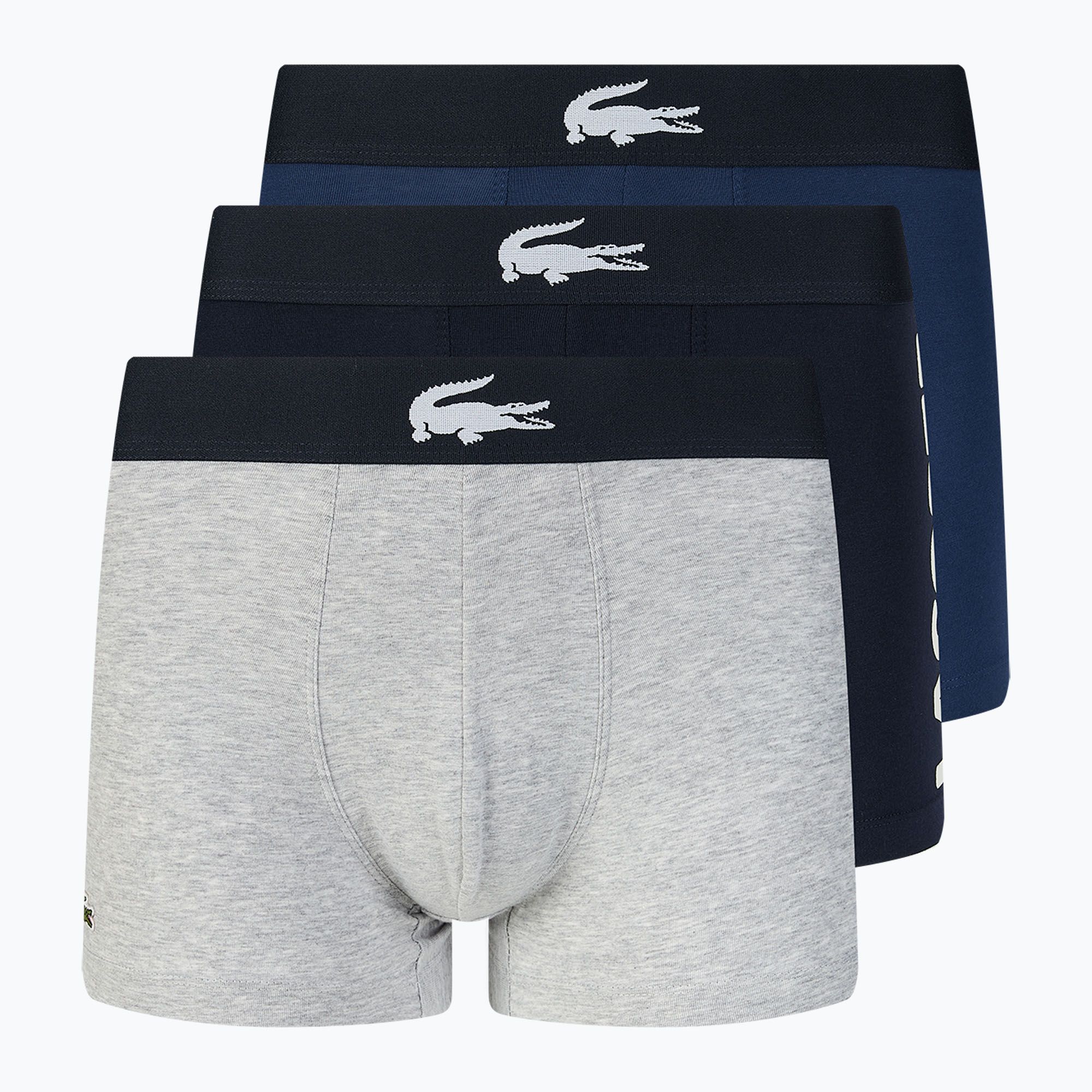 Bokserki Lacoste 5H1803 3 pary navy blue/white/silver china 