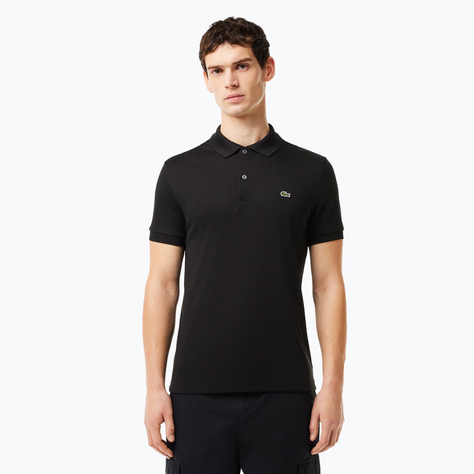 Koszulka polo męska Lacoste DH2050 black 