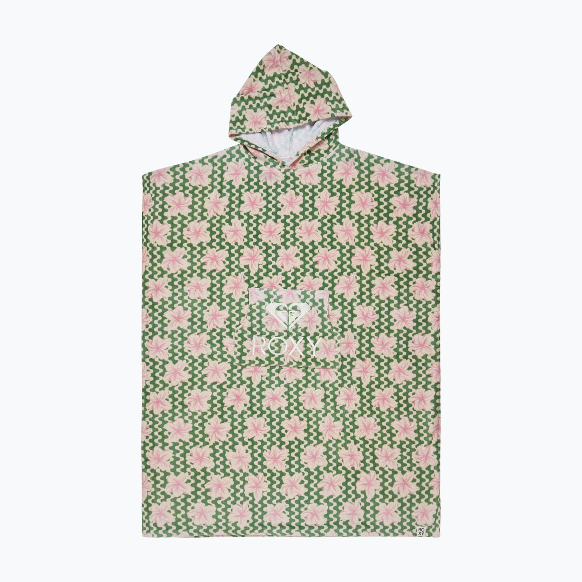 Ponczo damskie ROXY Stay Magical Printed basil party waves yw 