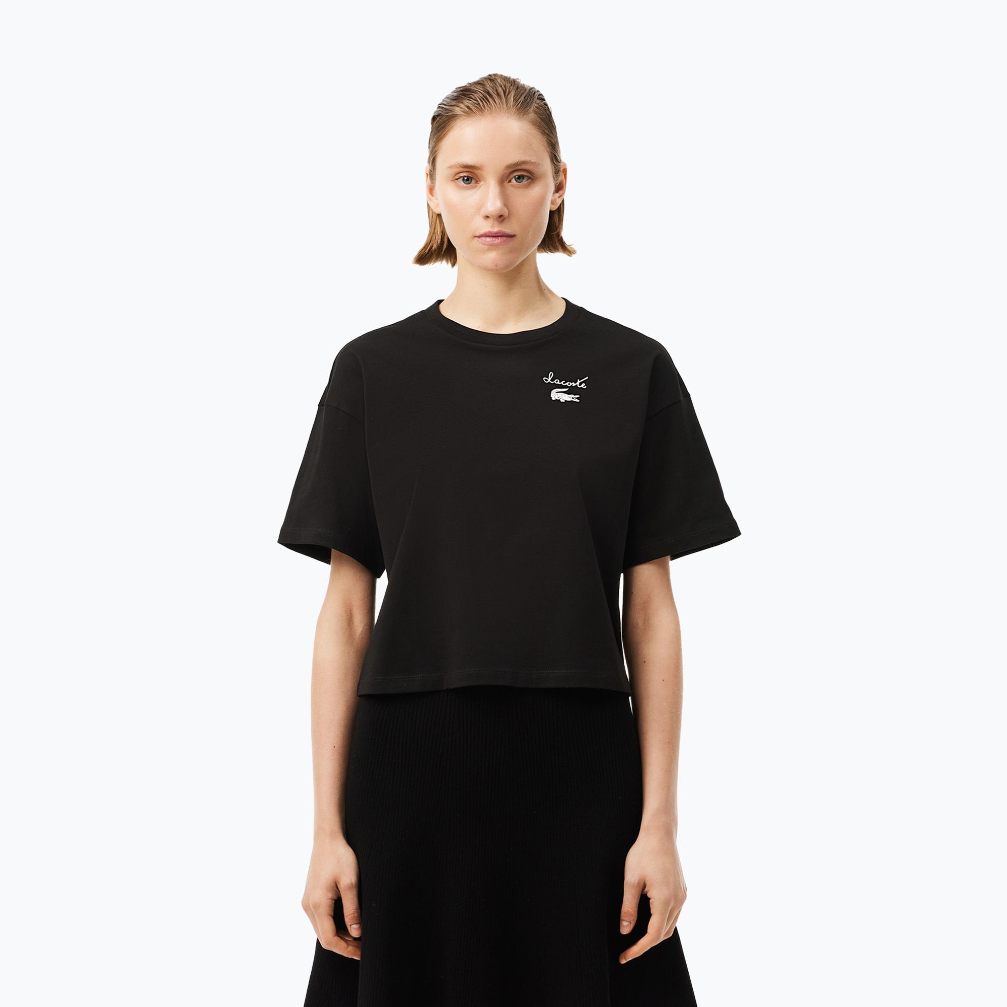 Koszulka damska Lacoste TF2523 black 
