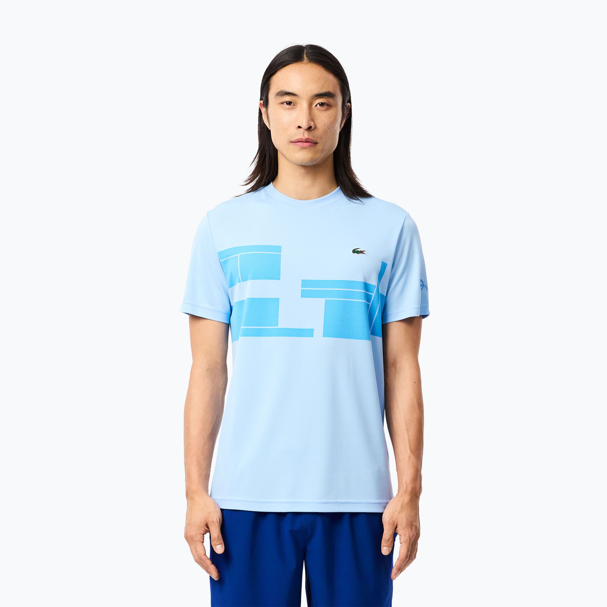 Koszulka męska Lacoste TH2525 overview/argentince blue 