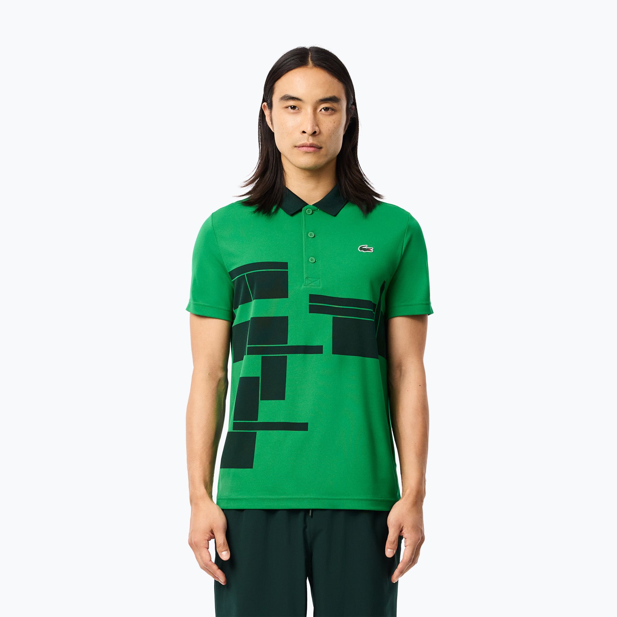Koszulka polo tenisowa Lacoste Polo DH2568 fluorine green/sinople 