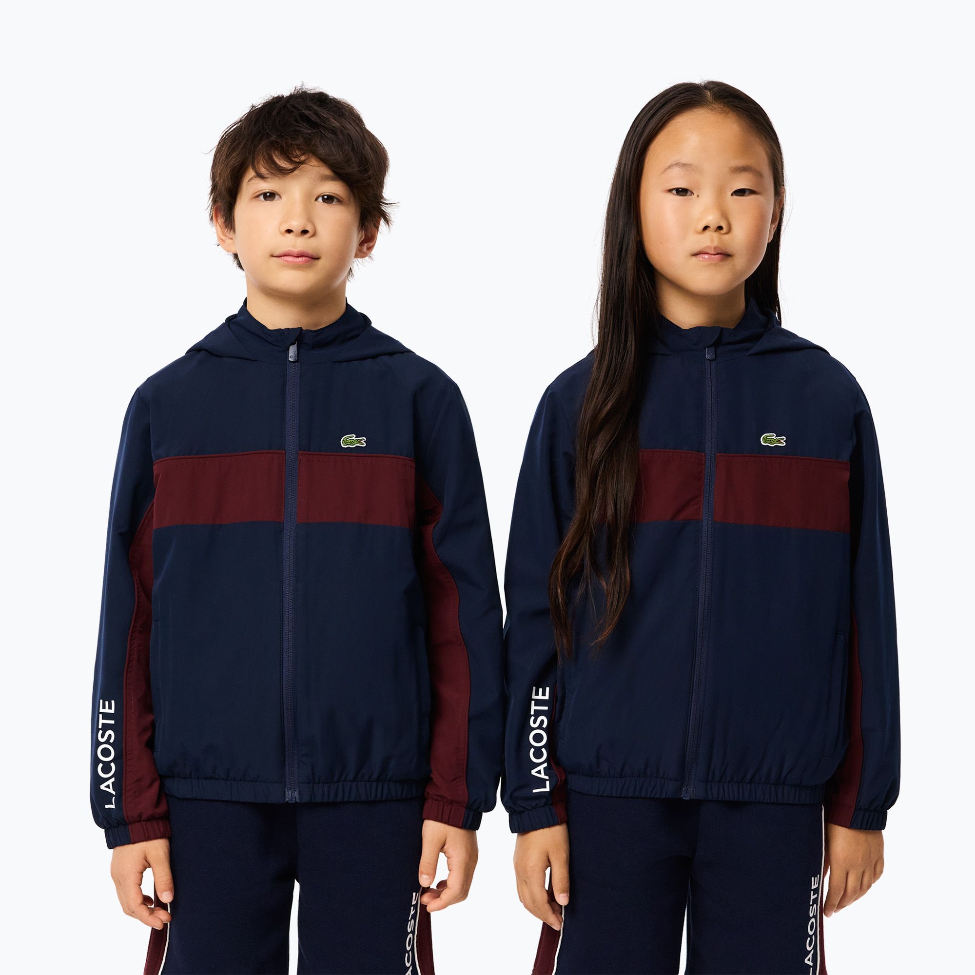 Kurtka dziecięca Lacoste BJ2453 navy blue/expresso 