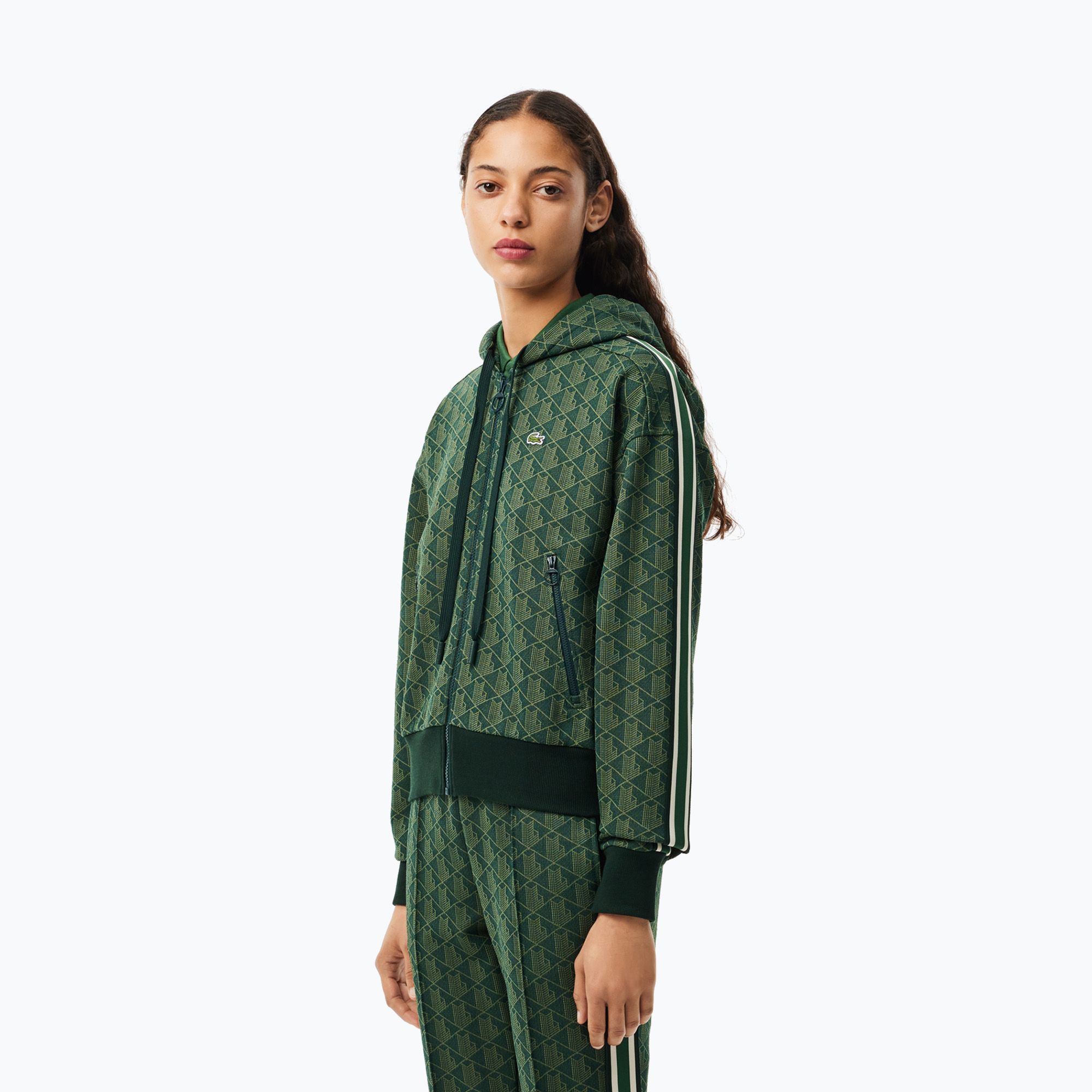 Bluza damska Lacoste SF7606 sinople/khaki 