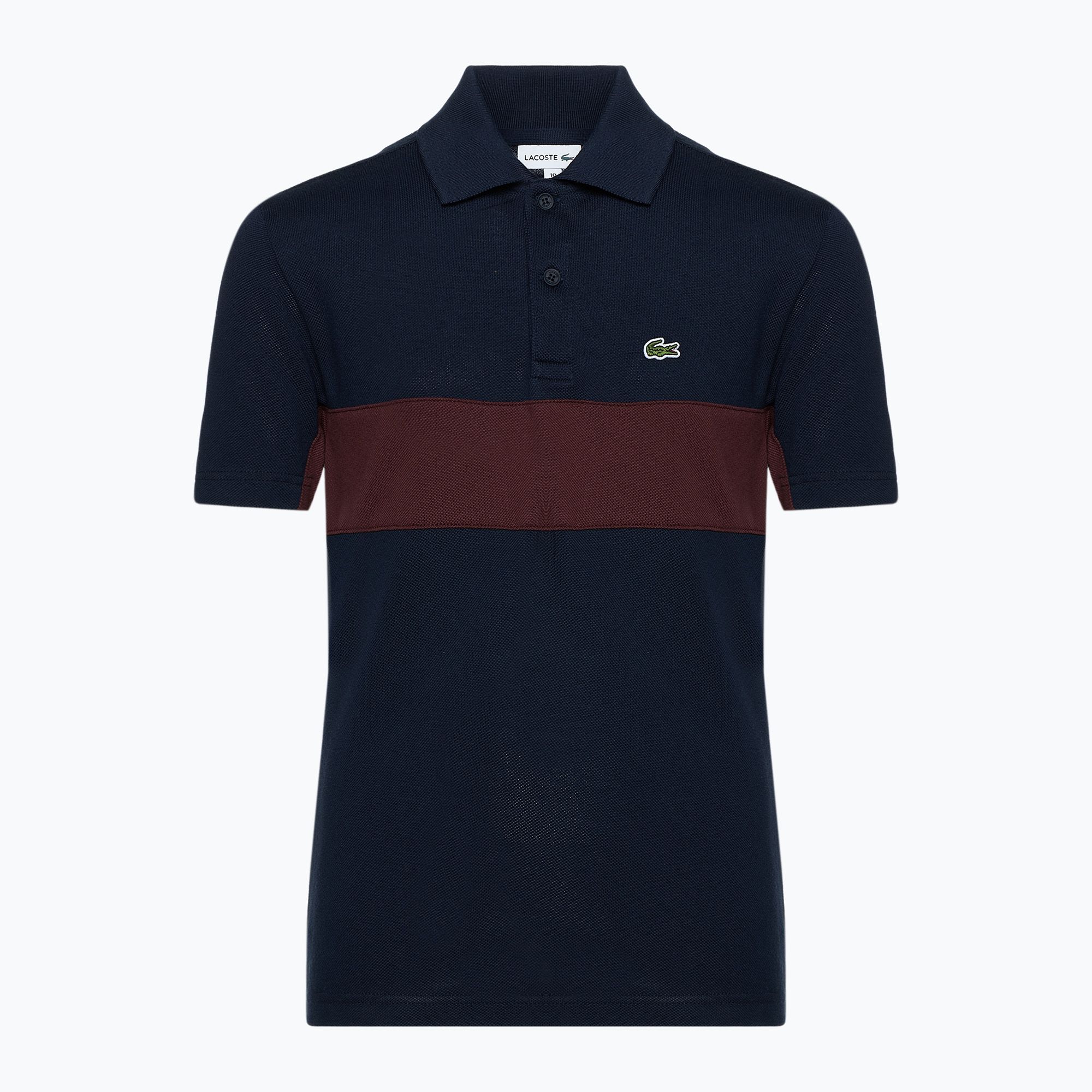 Koszulka polo dziecięca Lacoste PJ2479 navy blue-expresso 