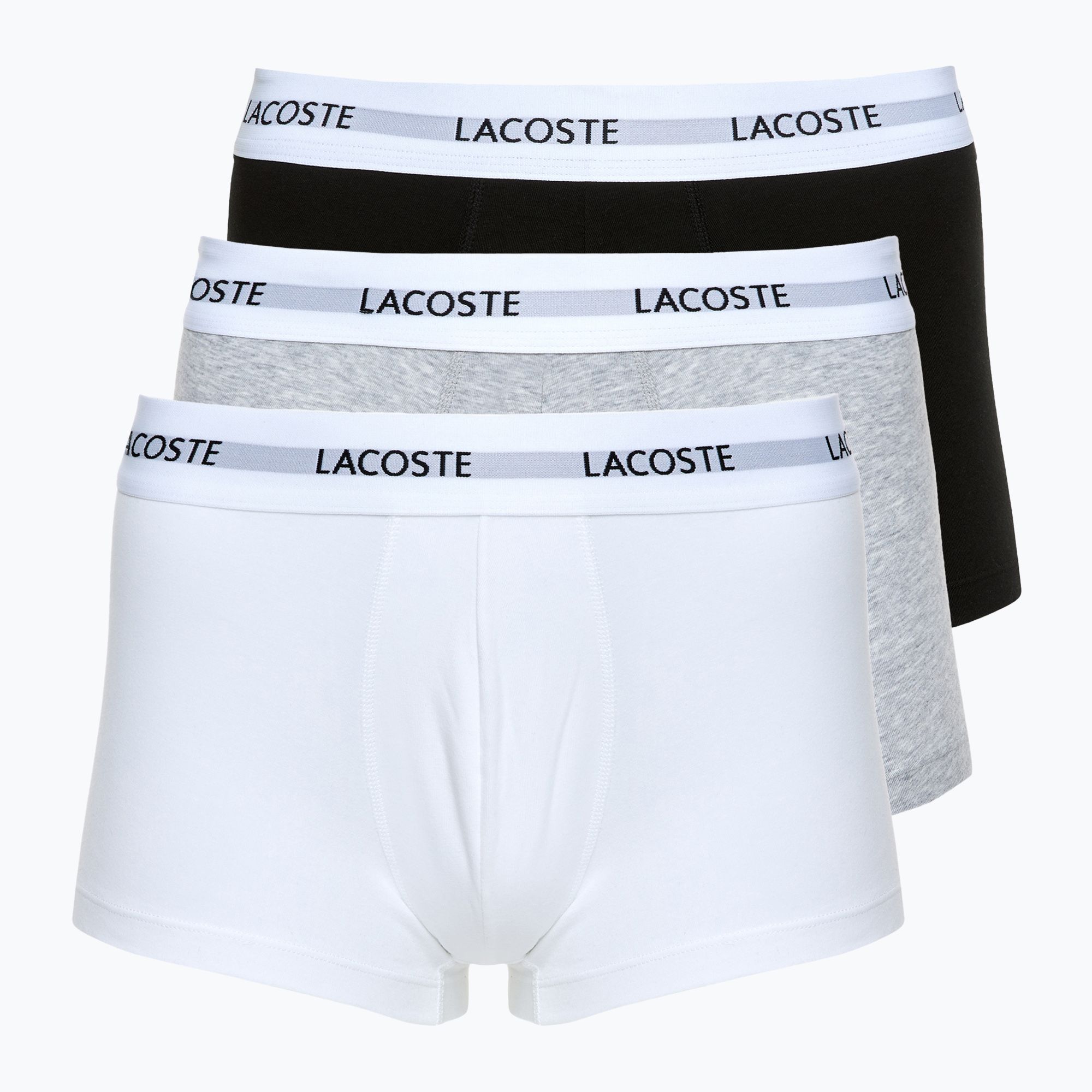 Bokserki męskie Lacoste 5H5150 3 pary black/white/silver chine 