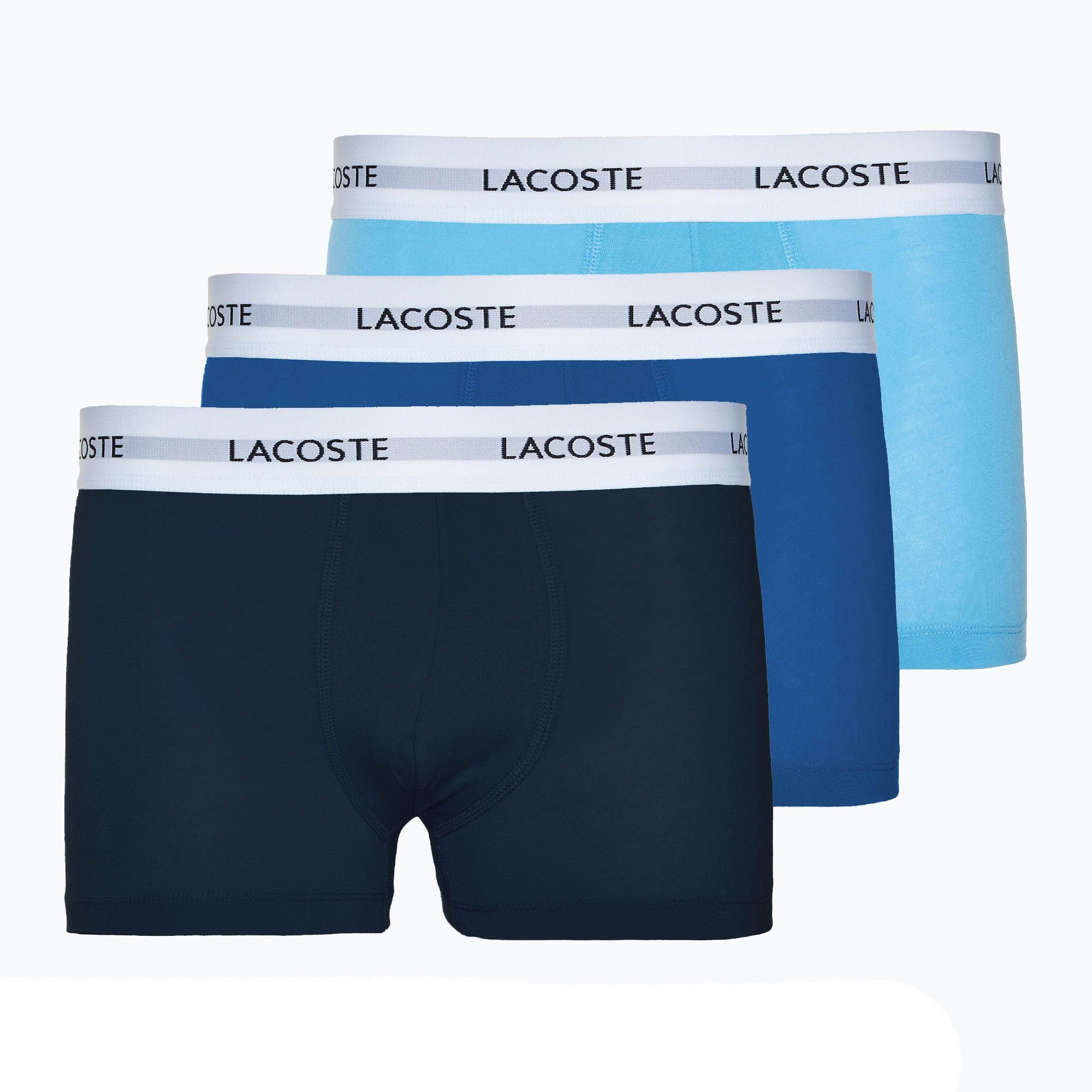 Bokserki męskie Lacoste 5H5150 3 pary globe/argentine blue/navy 