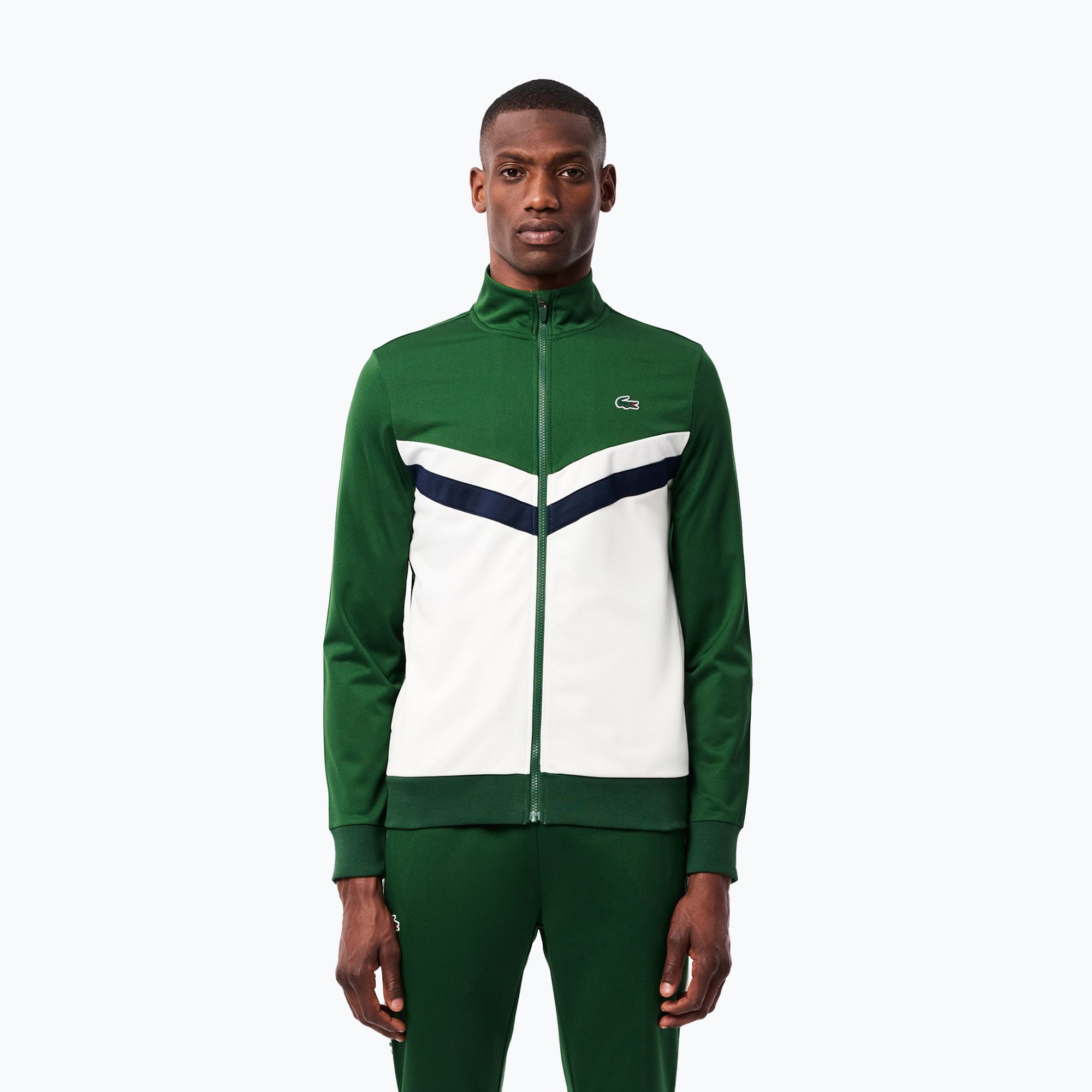 Bluza męska Lacoste SH2646 green/white/navy blue 