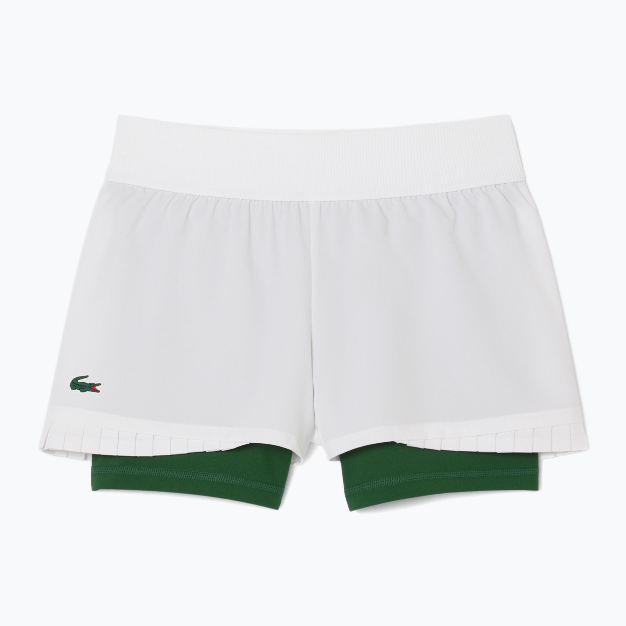 Spodenki tenisowe damskie Lacoste GF8598 white/green 