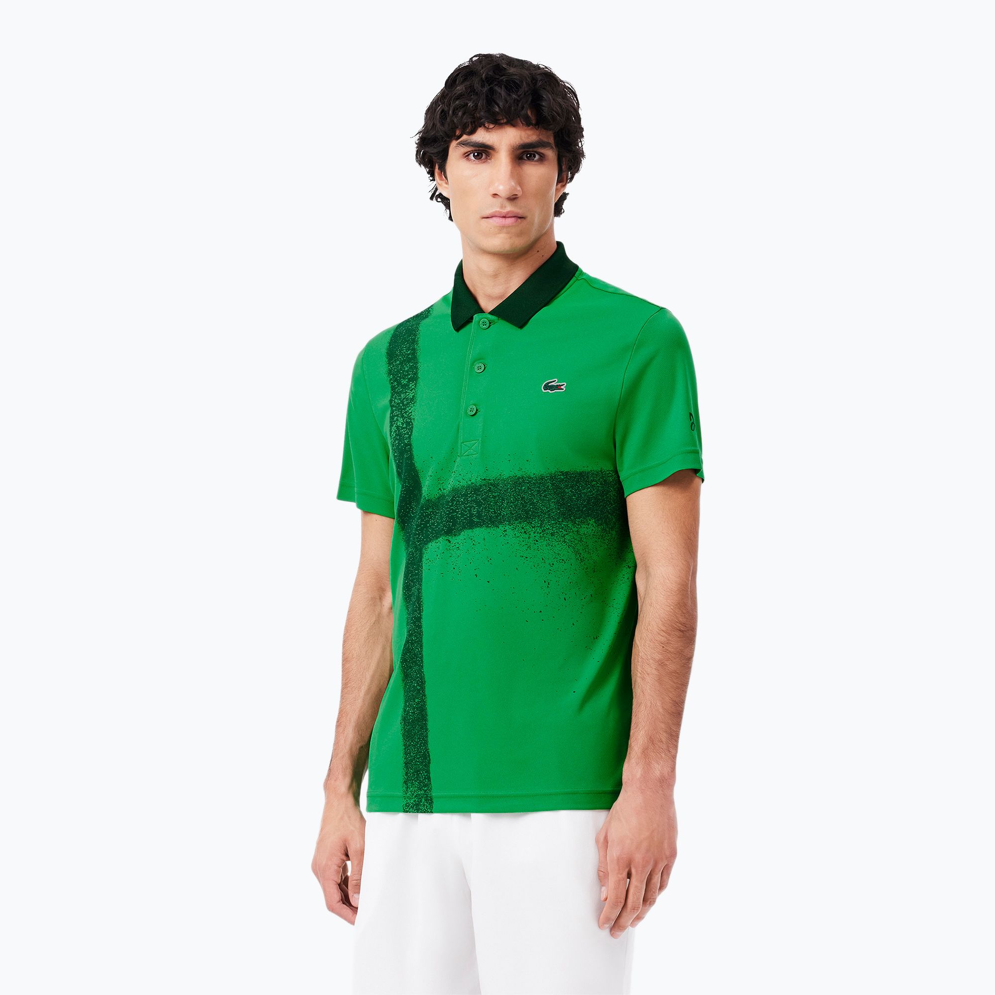 Koszulka tenisowa męska Lacoste Polo DH8971 calathea 