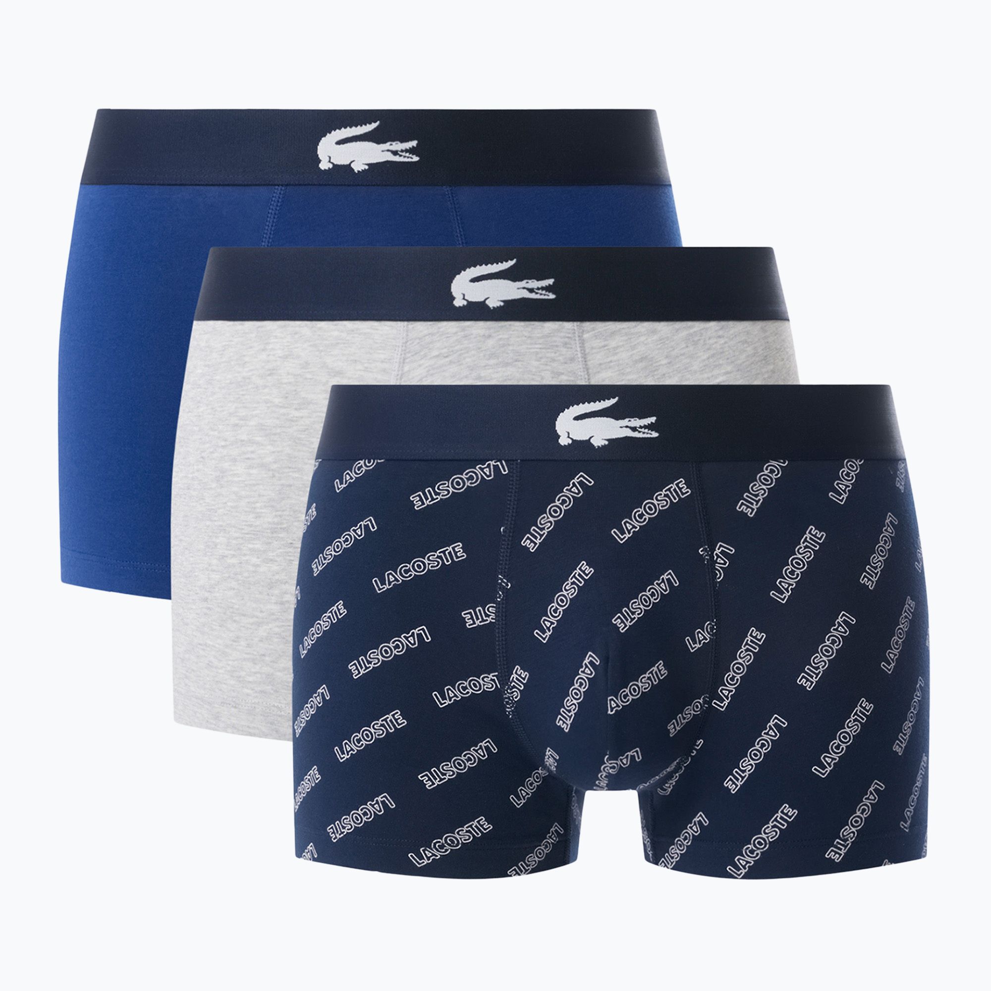 Bokserki męskie Lacoste 5H1288 3-pak navy blue/white/silver ch 