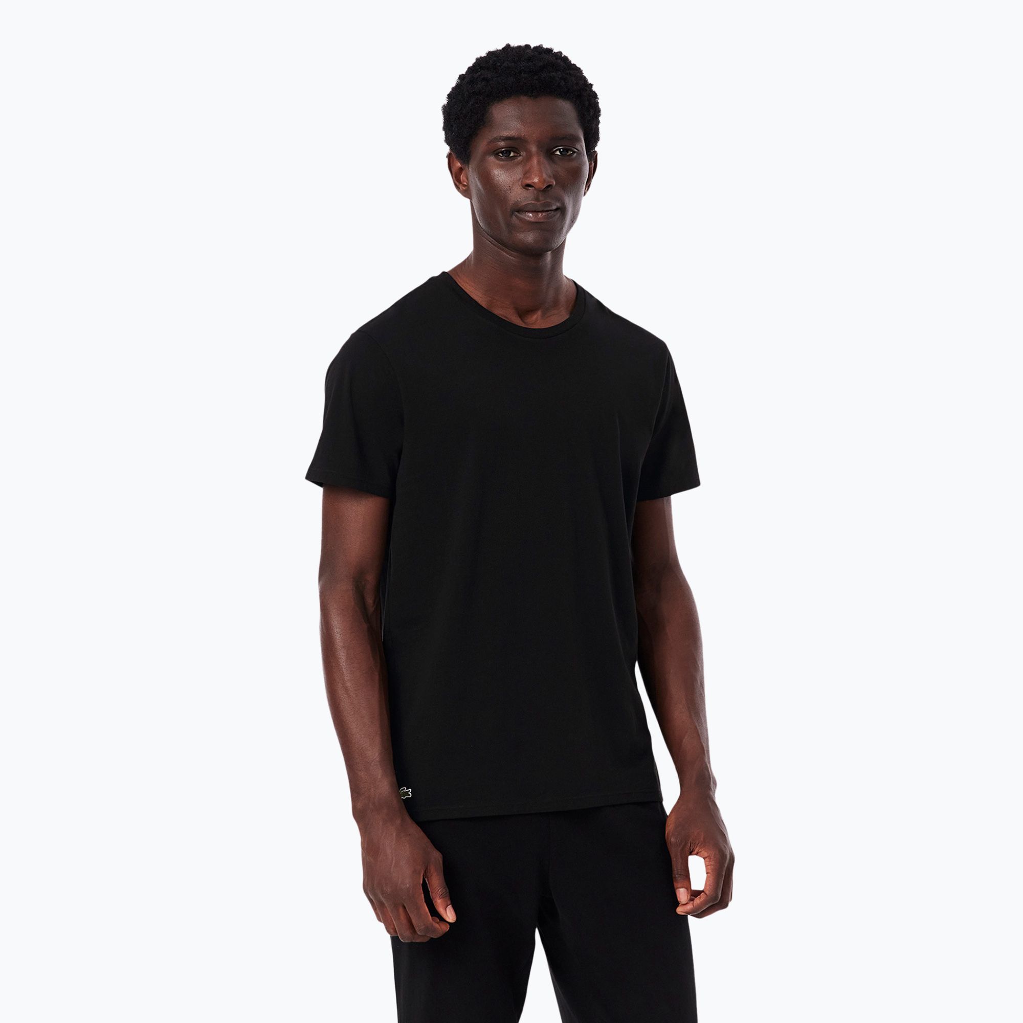 Koszulka męska Lacoste TH9010 3-pak black 