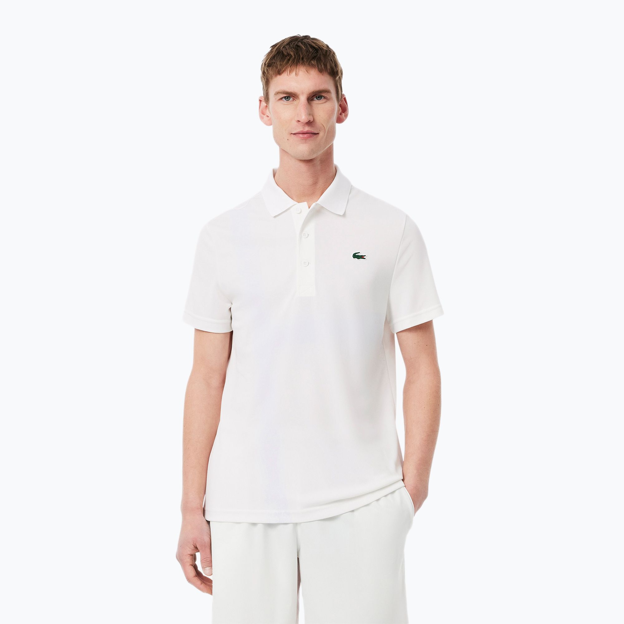 Koszulka tenisowa męska Lacoste Polo DH8971 white 