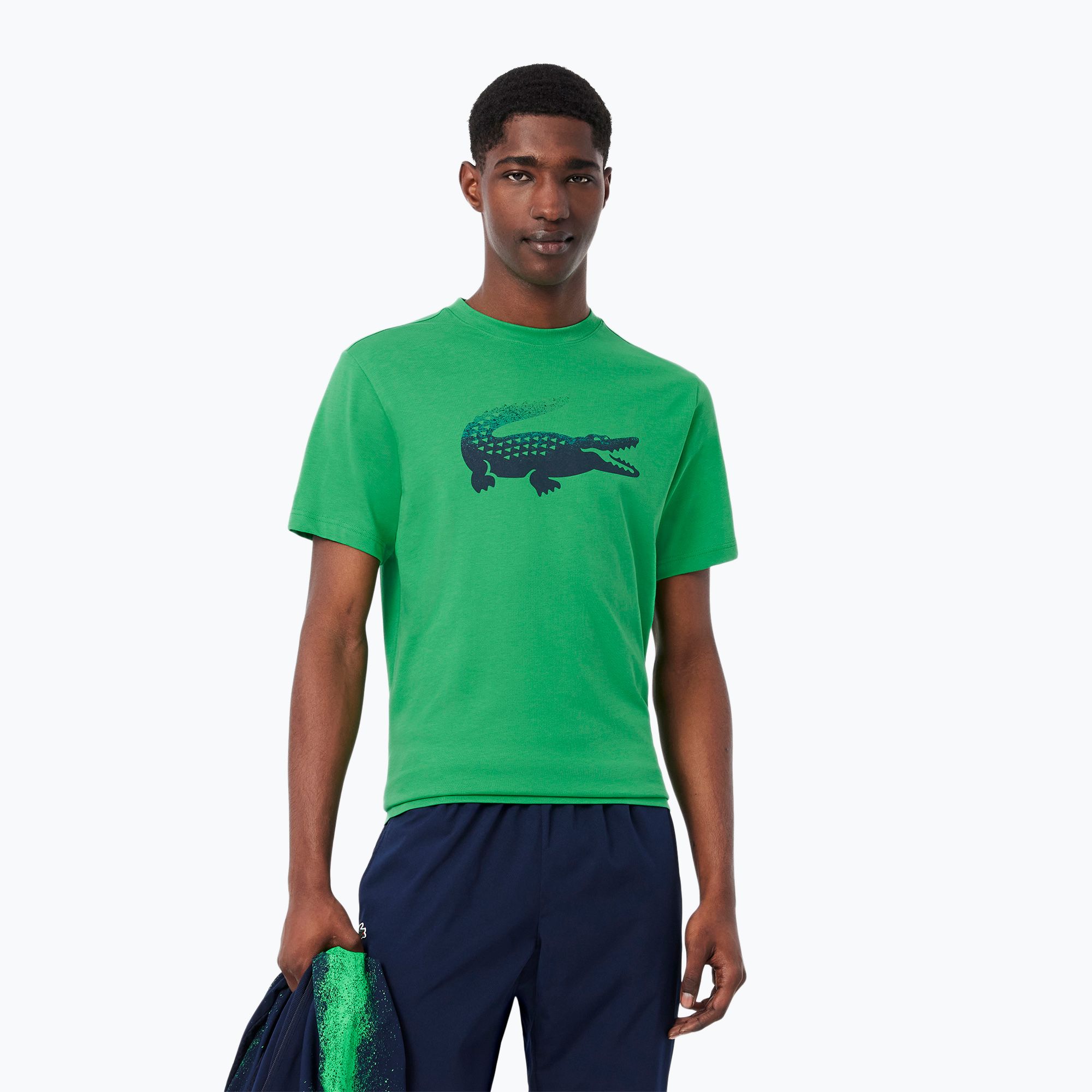 Koszulka tenisowa męska Lacoste TH8970 calathea 