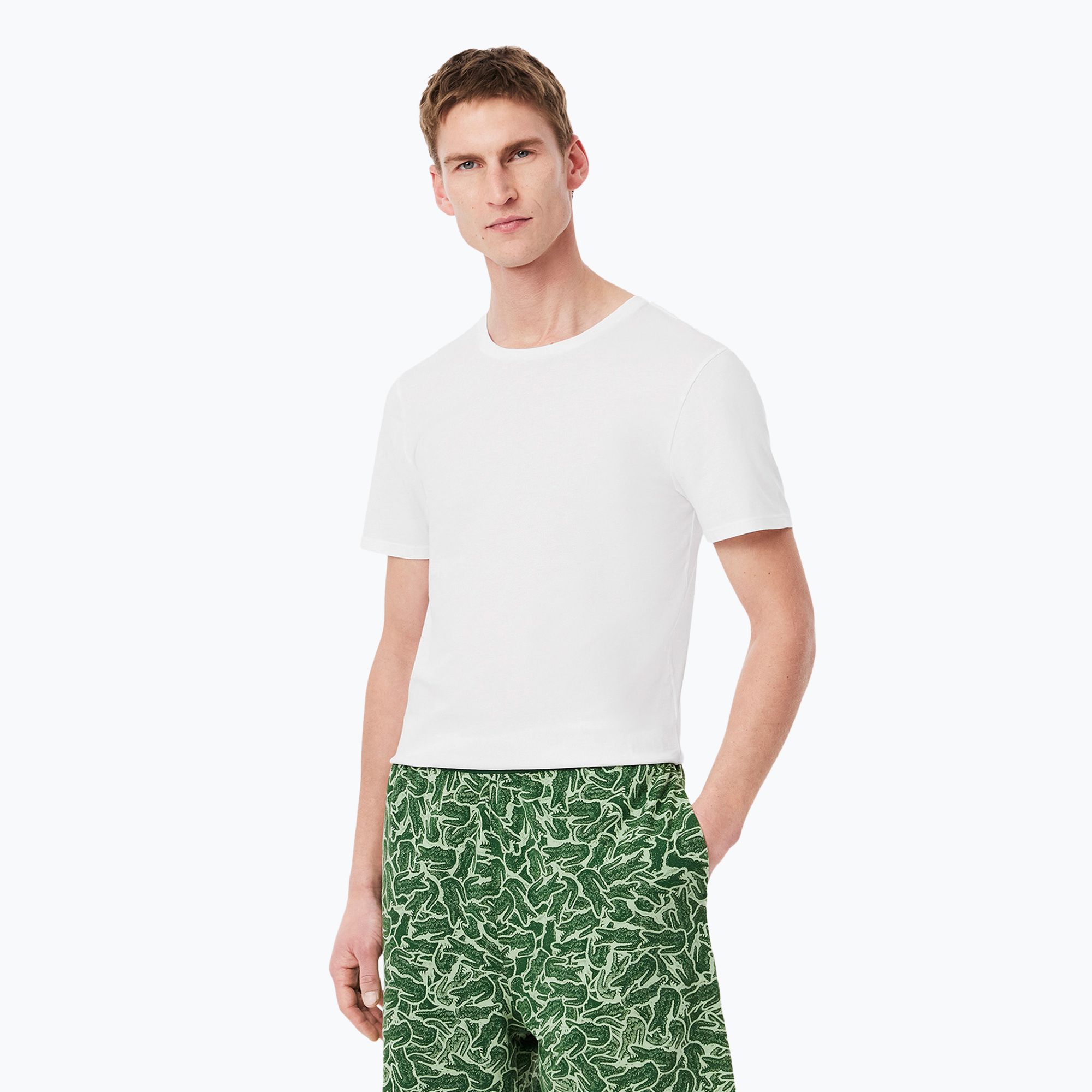 Koszulka męska Lacoste TH9007 3-pak white 