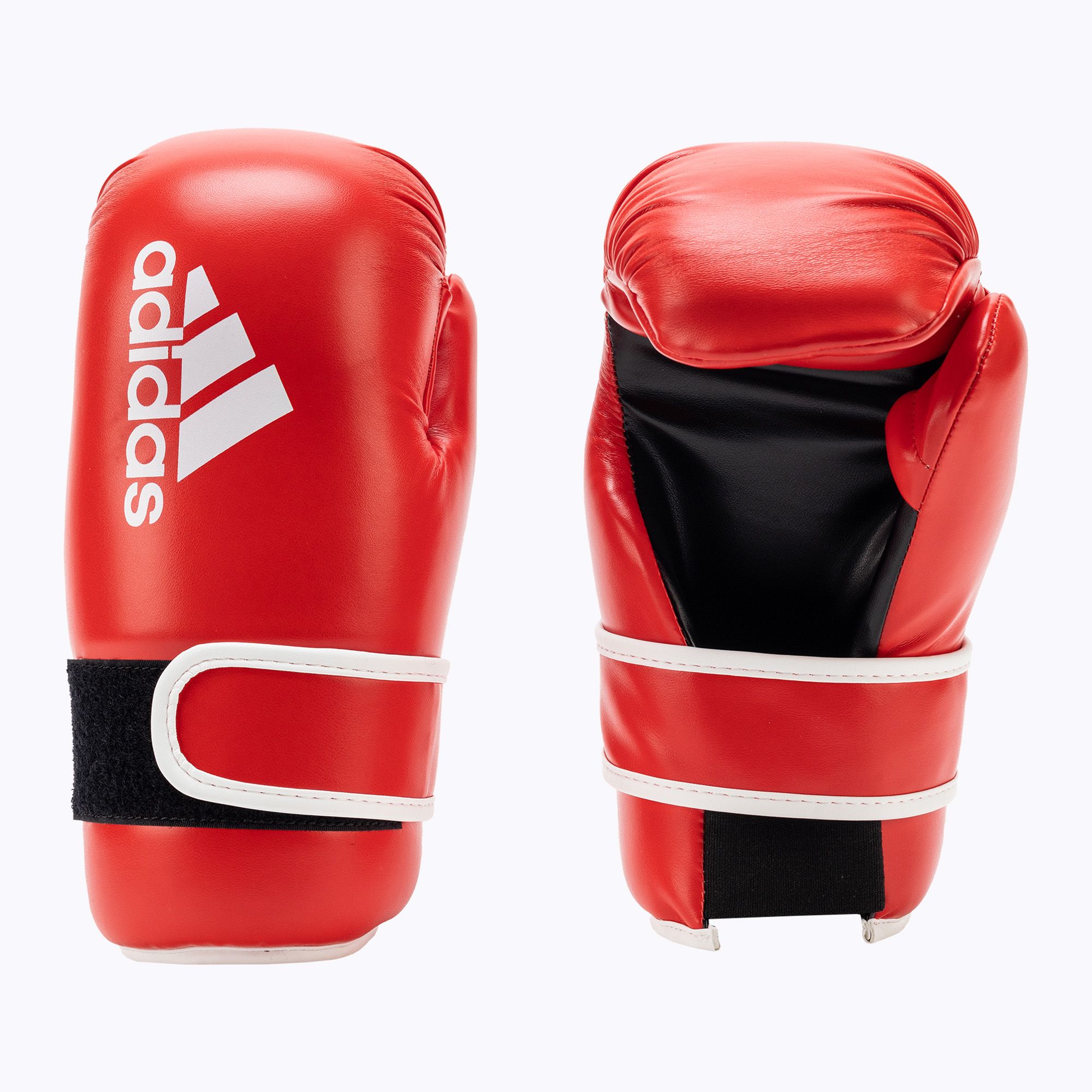 Rękawice bokserskie adidas Point Fight czerwony/biały 