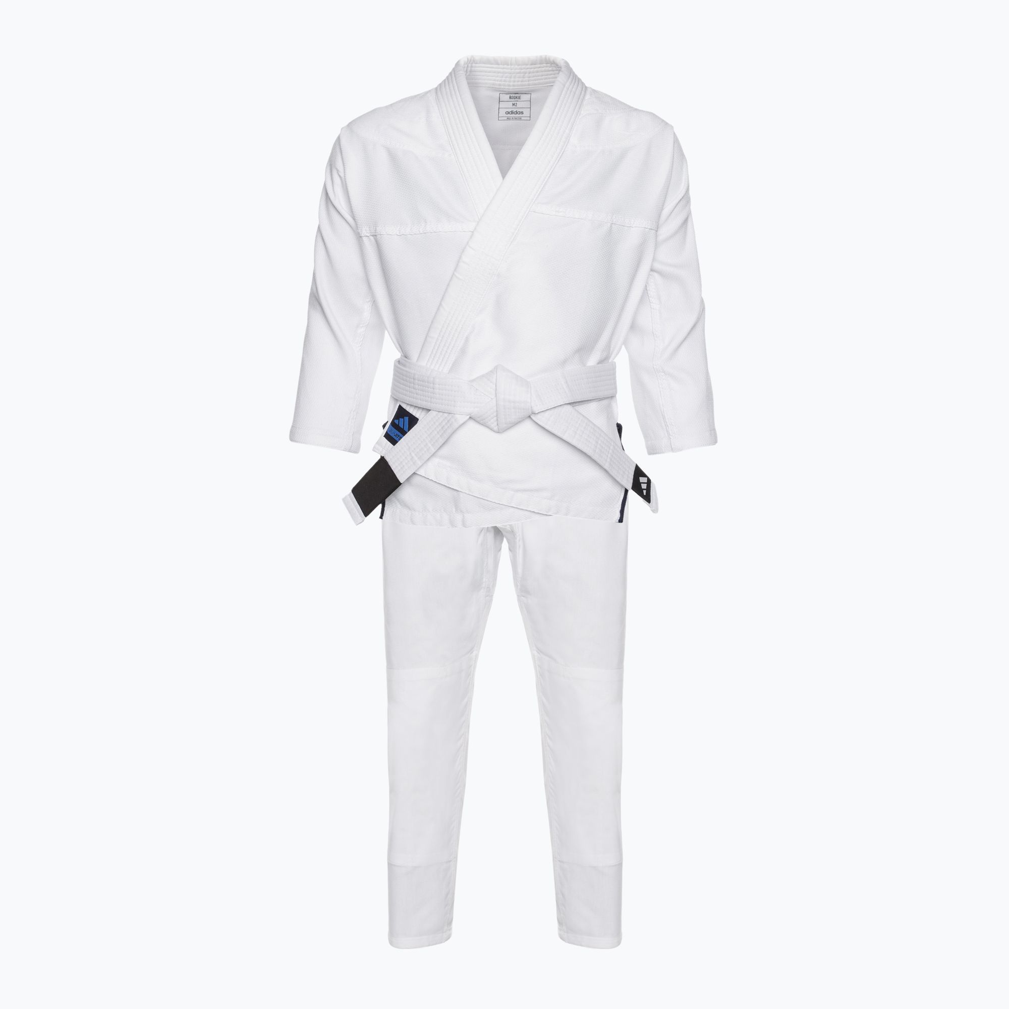 GI do brazylijskiego jiu-jitsu dziecięce adidas Rookie white/gradient blue 