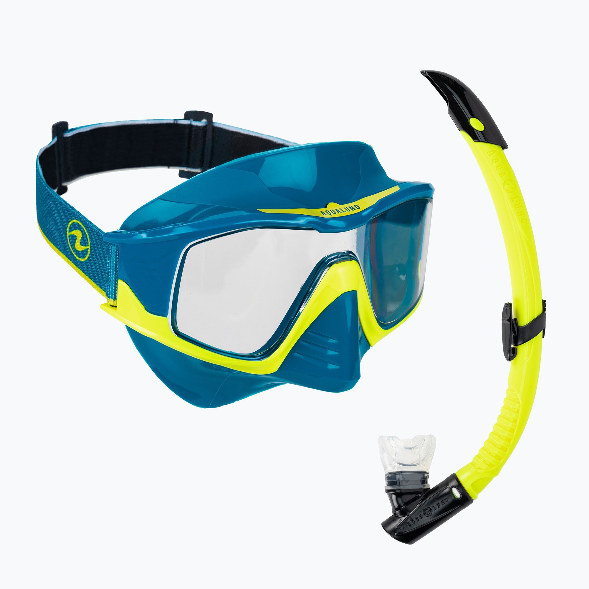 Zestaw do snorkelingu Aqualung Vita Combo petrol/yellow 