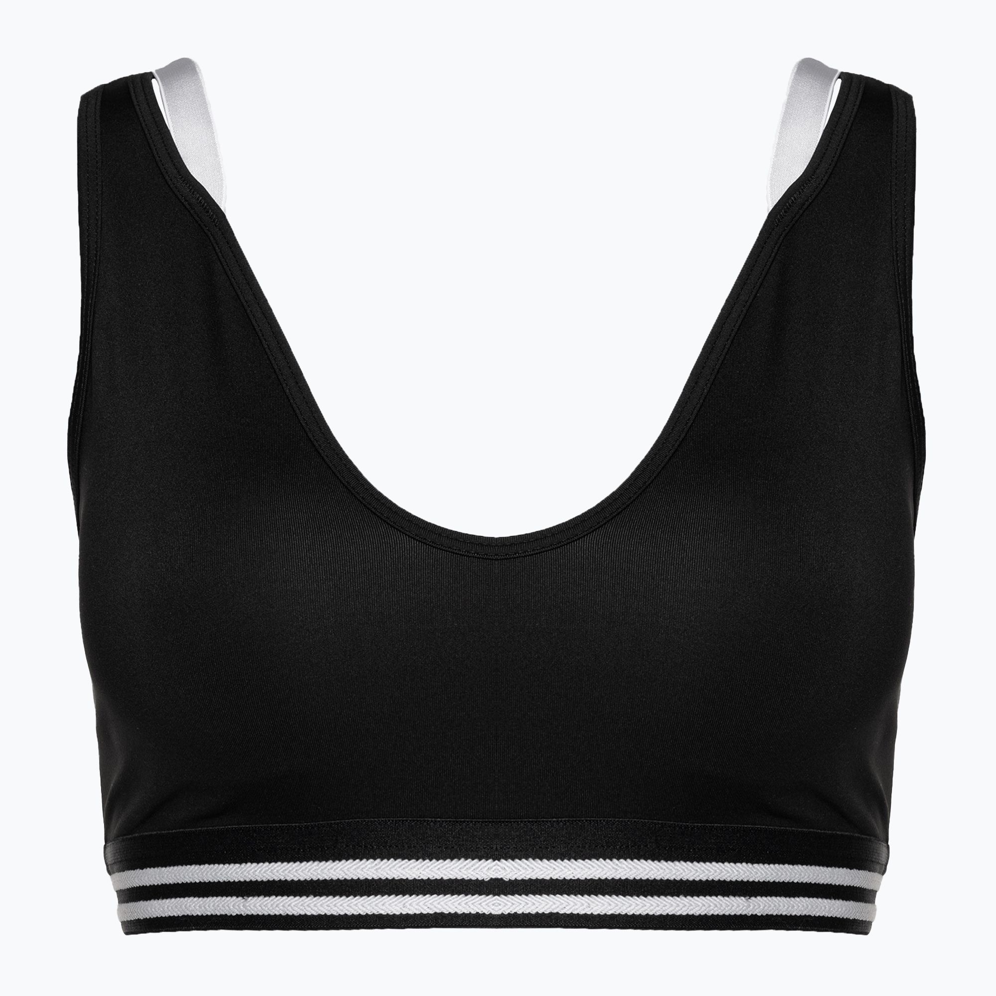 Biustonosz treningowy Lacoste TF7703 black/white/black 