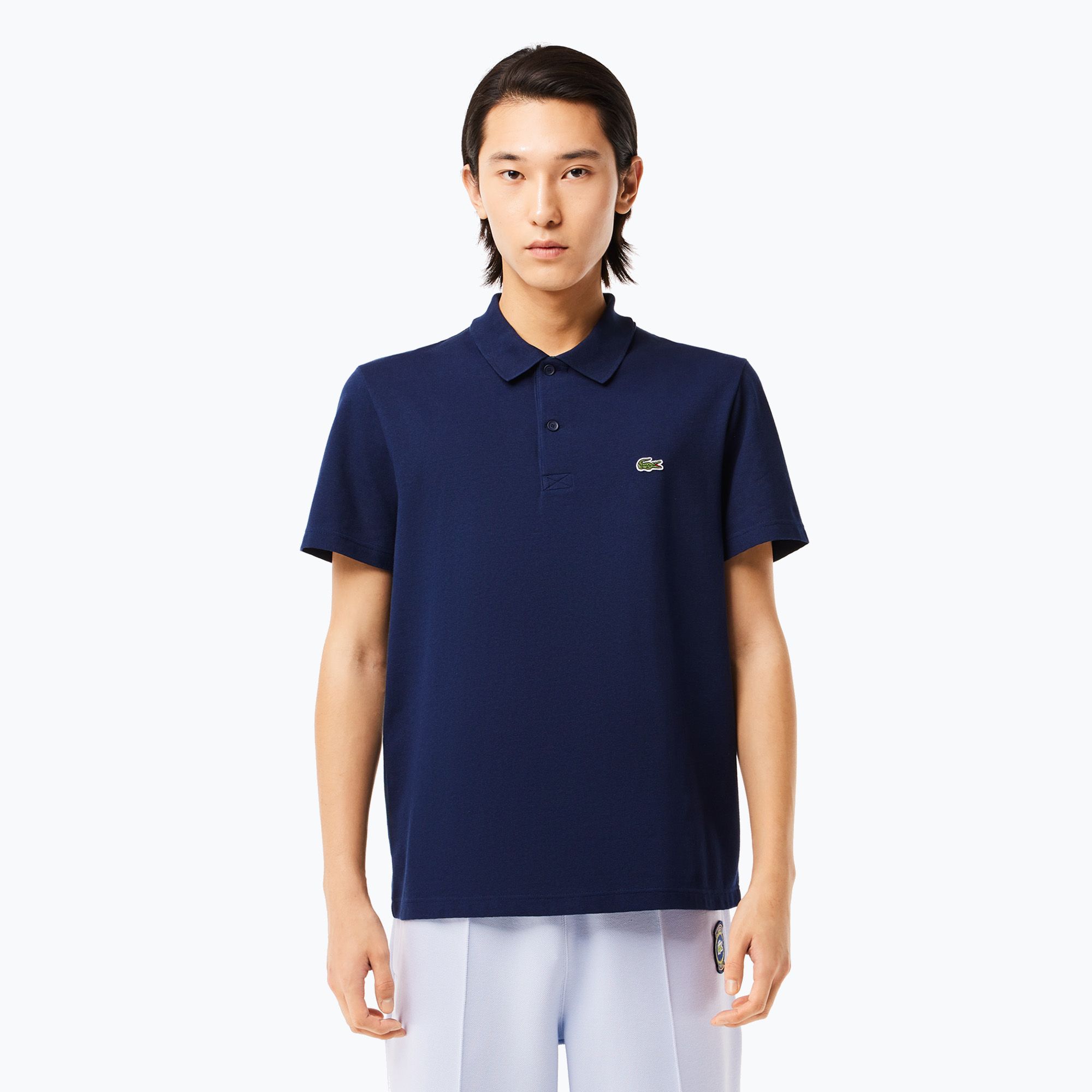 Koszulka polo męska Lacoste DH0783 navy blue 
