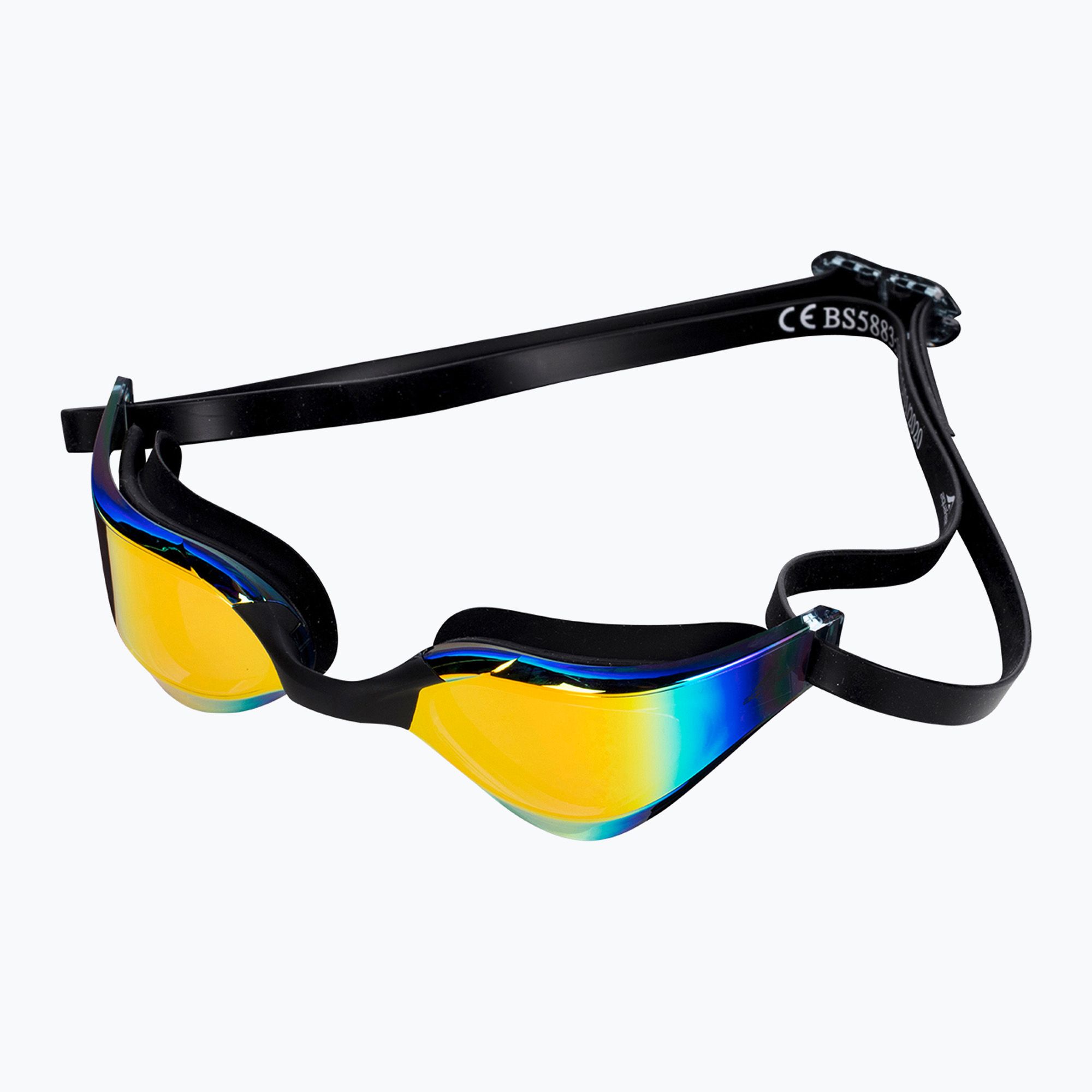 Okulary do pływania aquaFeel Ultra Cut Mirror black/rainbow 