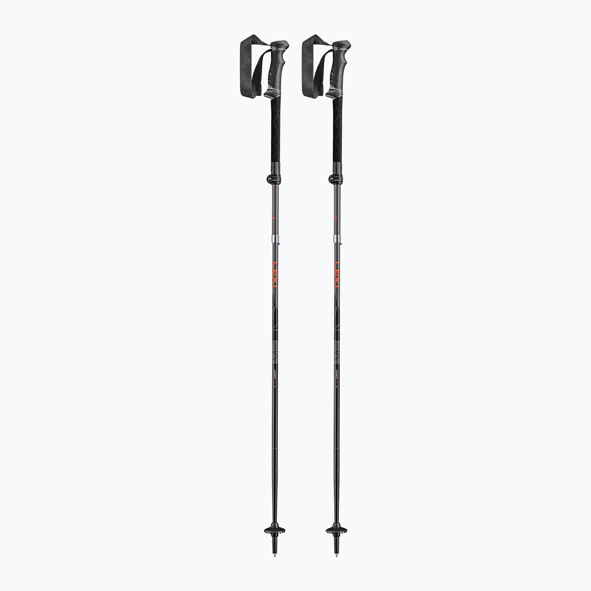 Kije trekkingowe LEKI Legacy FX TA czarno-czerwone 65222451 