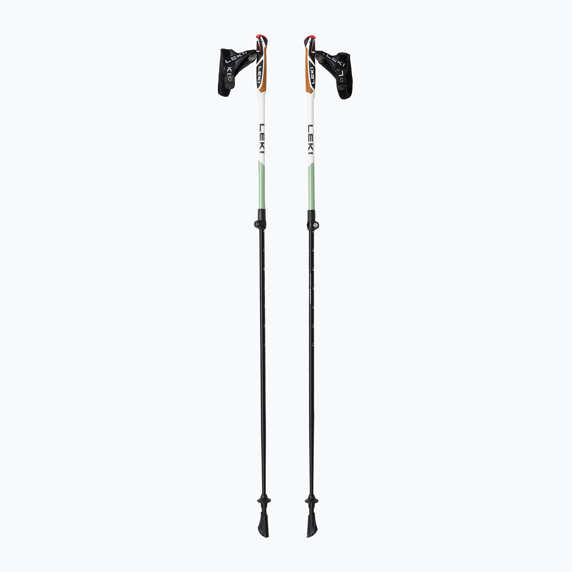 Kije nordic walking LEKI Spin Shark SL biało-zielone 65326141 