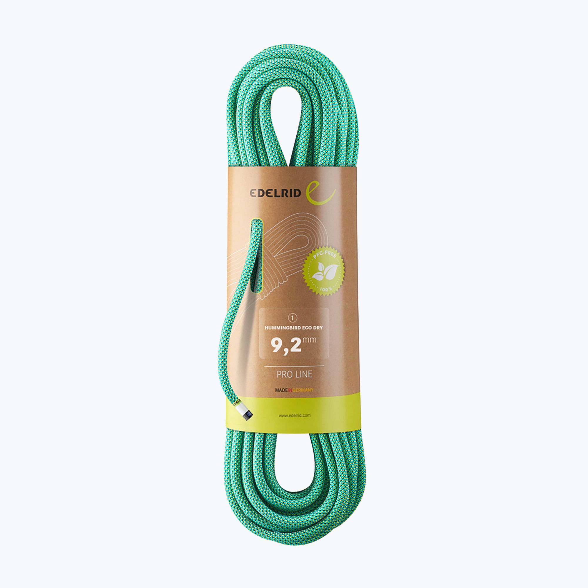 Lina wspinaczkowa EDELRID Hummingbird Eco Dry 9.2 icemint/citrus 